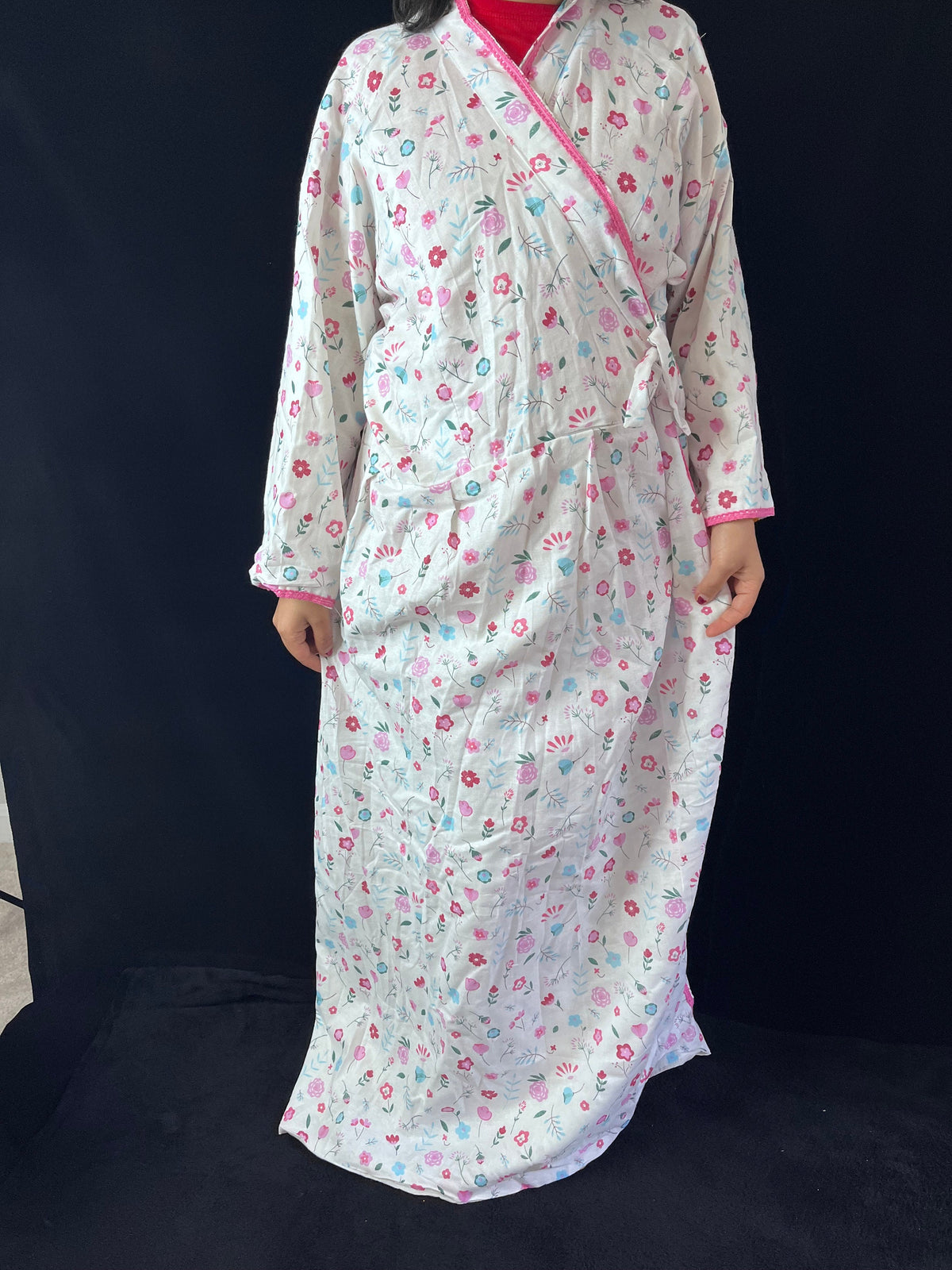 Floral Cotton Maxi Maternity Dress | Matching Mommy and Baby Dress Set