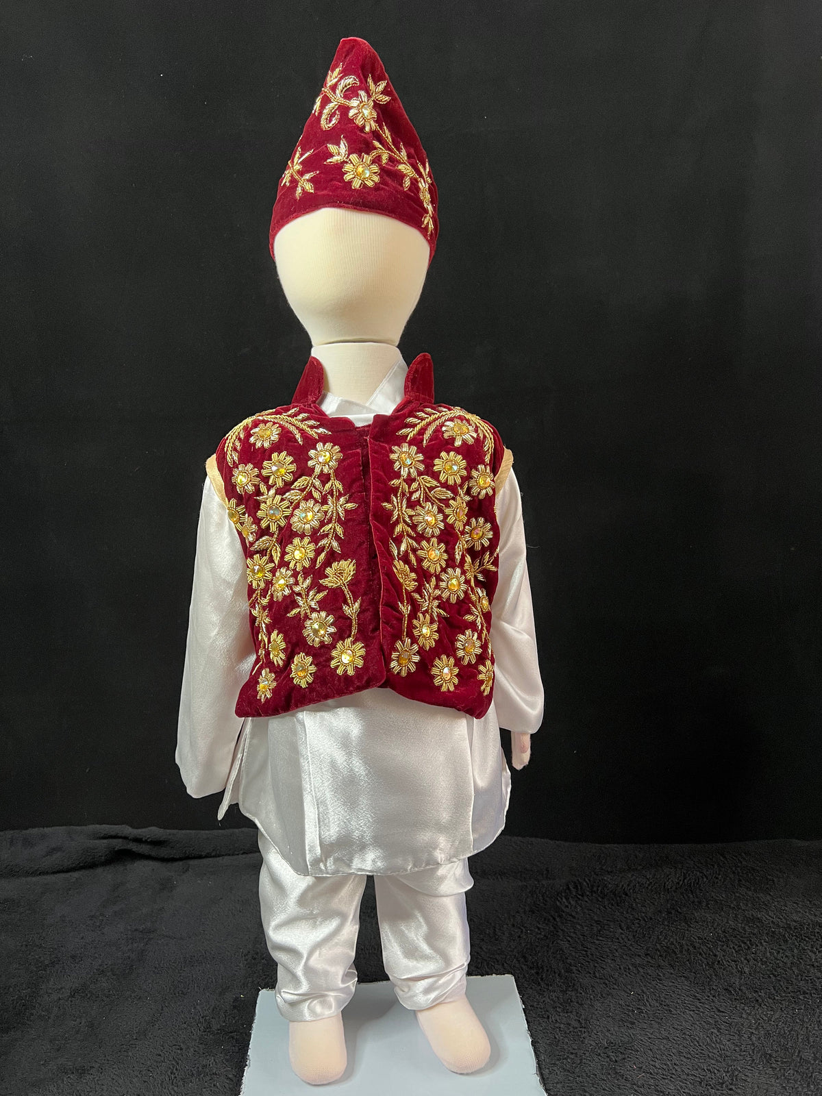 Handmade Pasni Set for Baby Boy | Boutique Daura Suruwal Rice Ceremony Dress