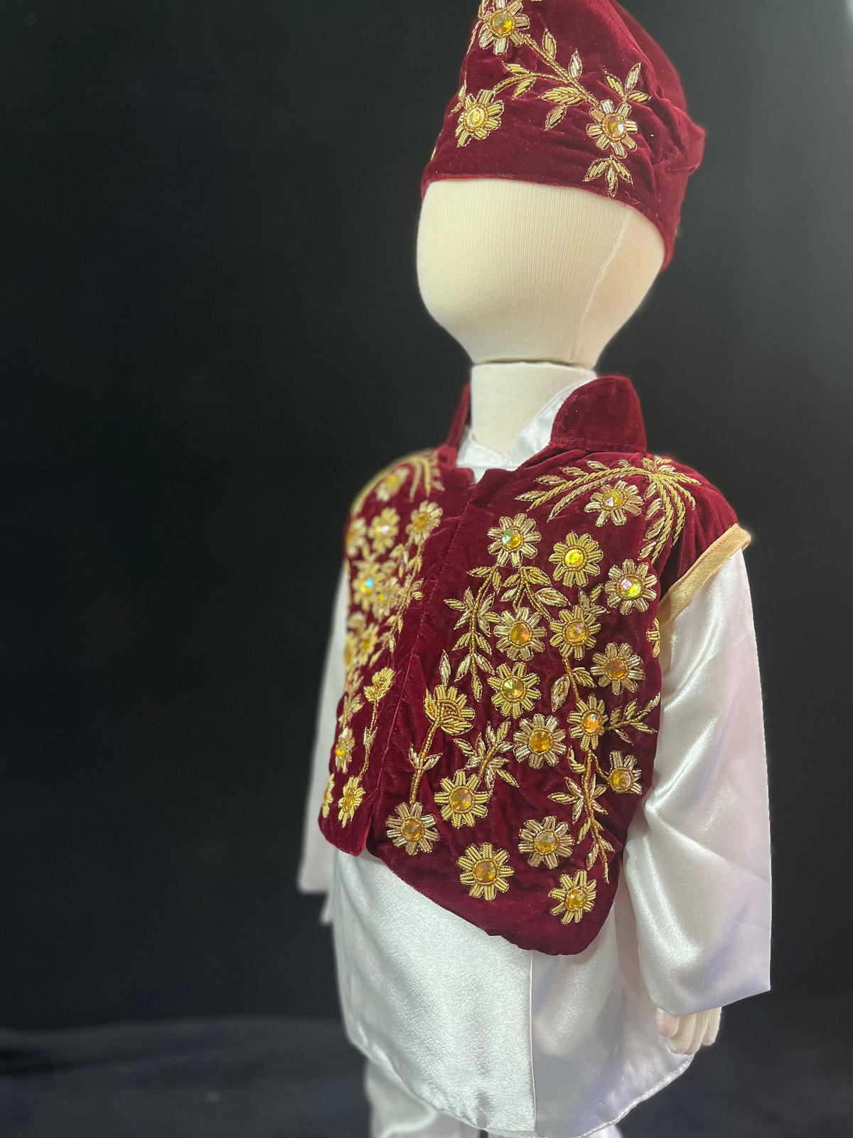 Handmade Pasni Set for Baby Boy | Boutique Daura Suruwal Rice Ceremony Dress
