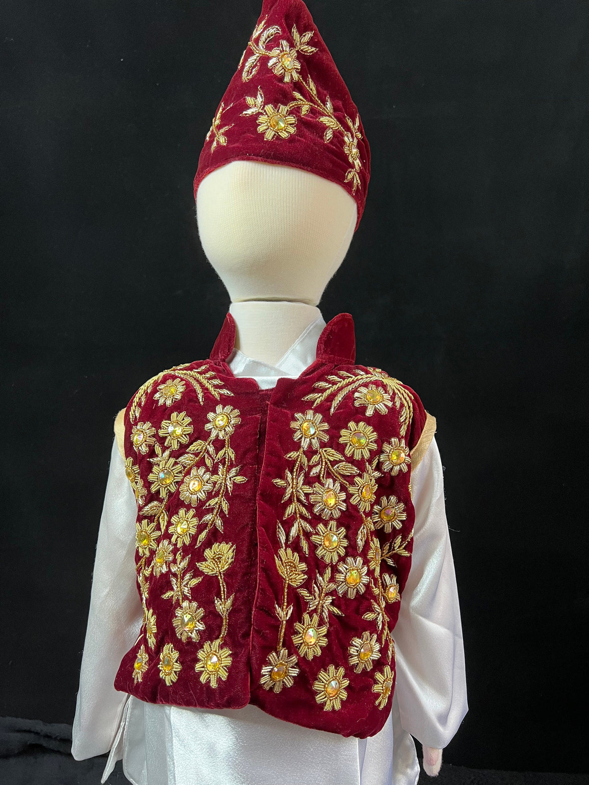 Handmade Pasni Set for Baby Boy | Boutique Daura Suruwal Rice Ceremony Dress