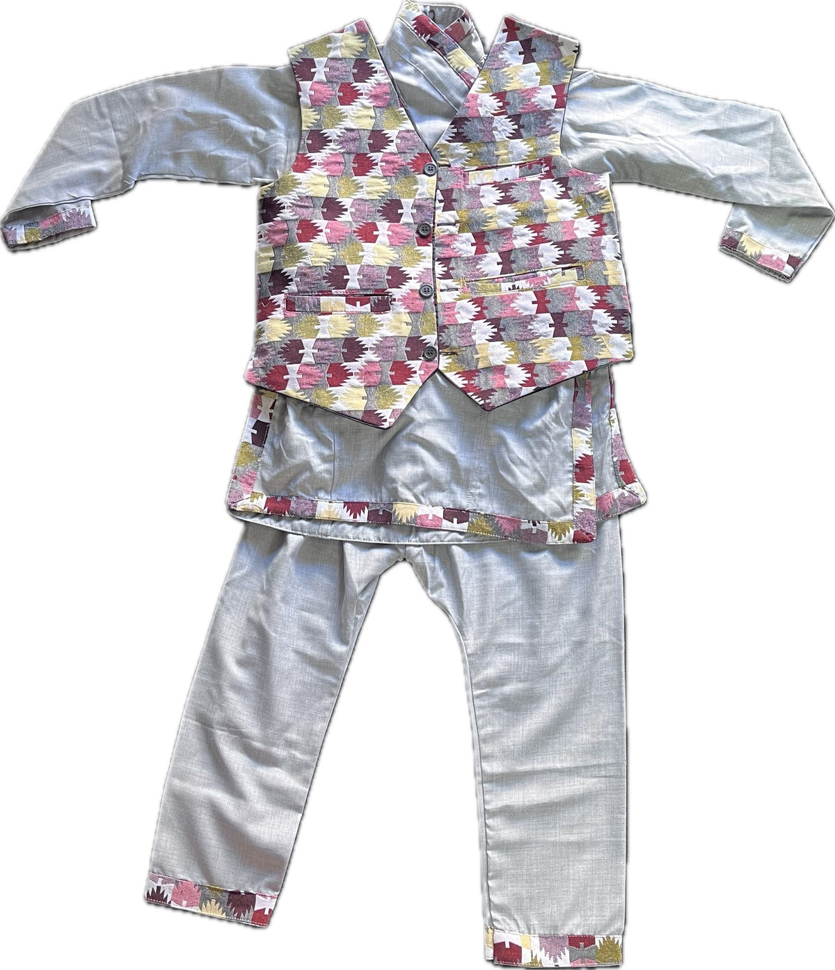 Nepali Daura Surwal Coat Set | Traditional Men's Boys Formal Wedding Dress Nepal National Dress