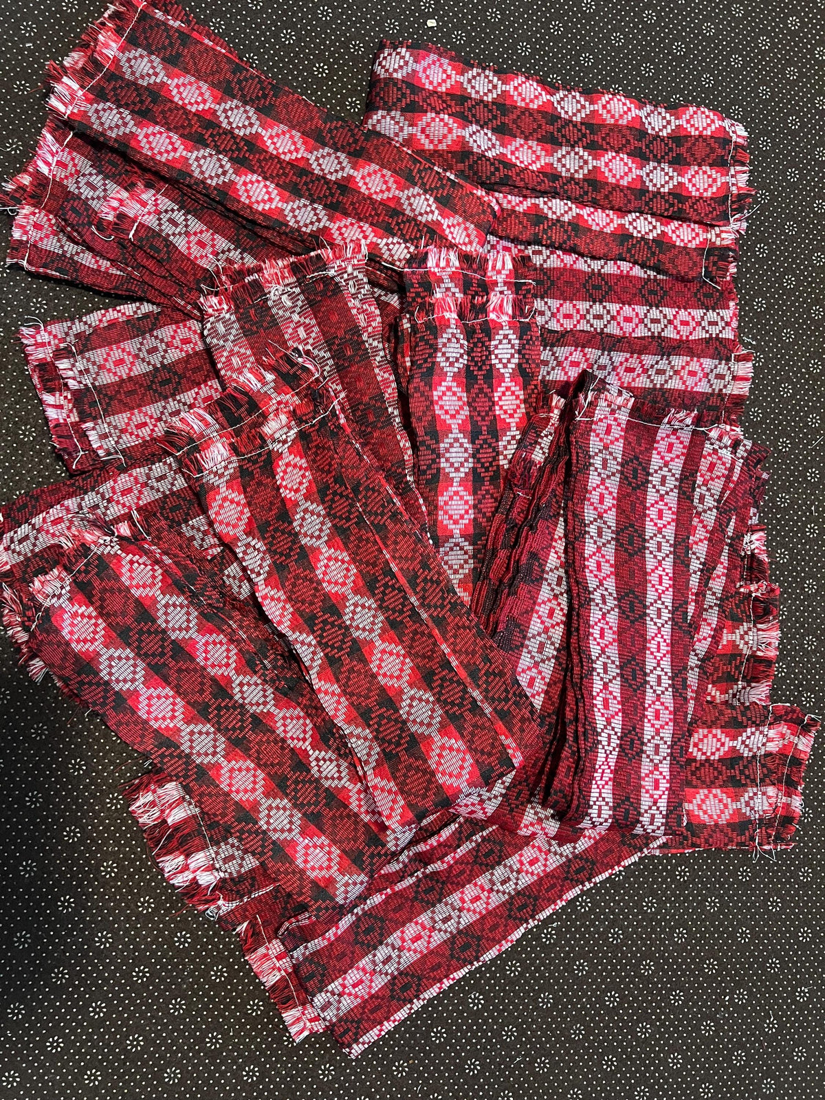 Nepali Dhaka Khada Scarf | Traditional Ceremonial Print Scarf for Men and Women