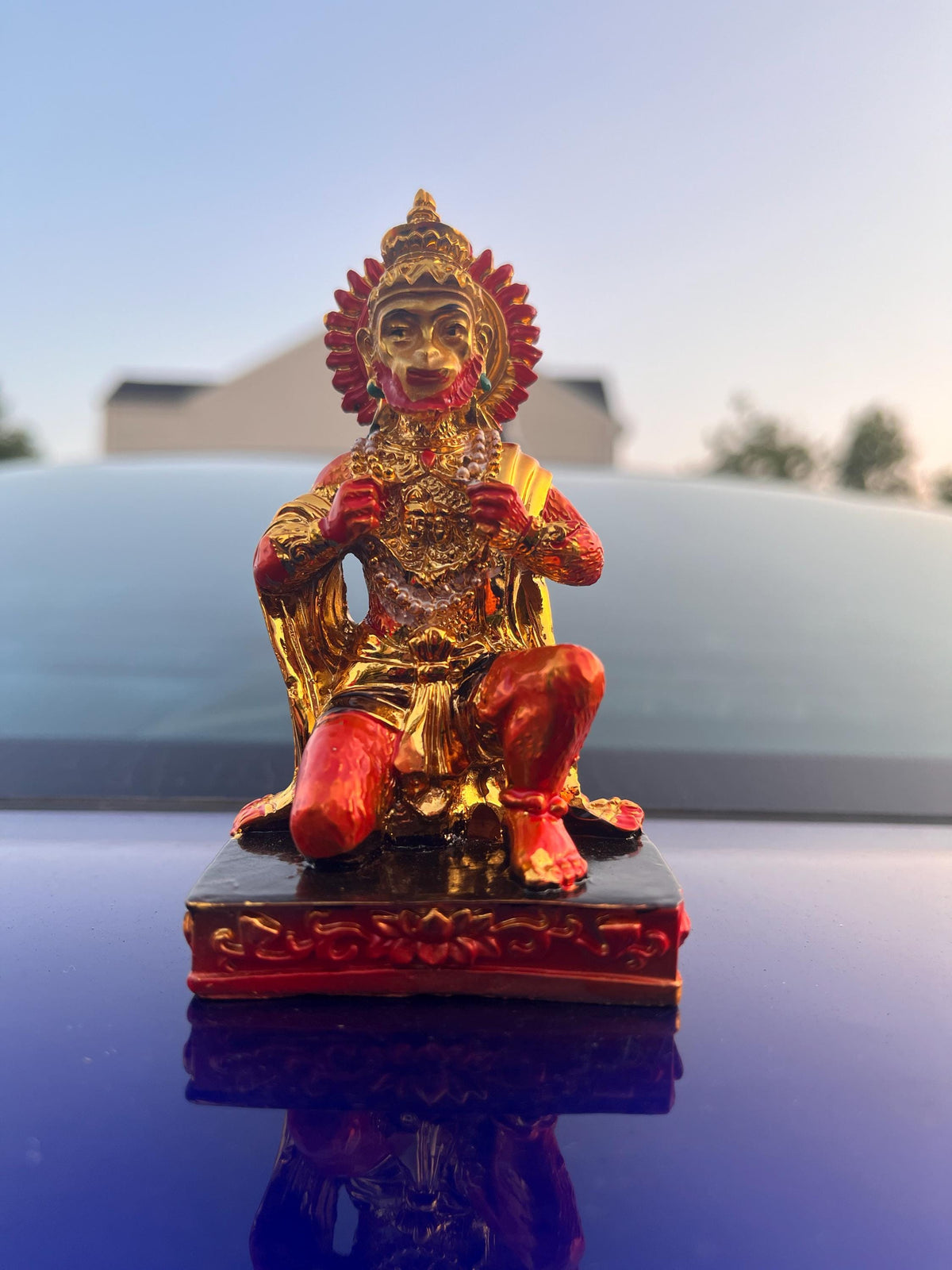 Baby Ganesha Statue Murti | Hindu God Idol for Car Dashboard Home Office