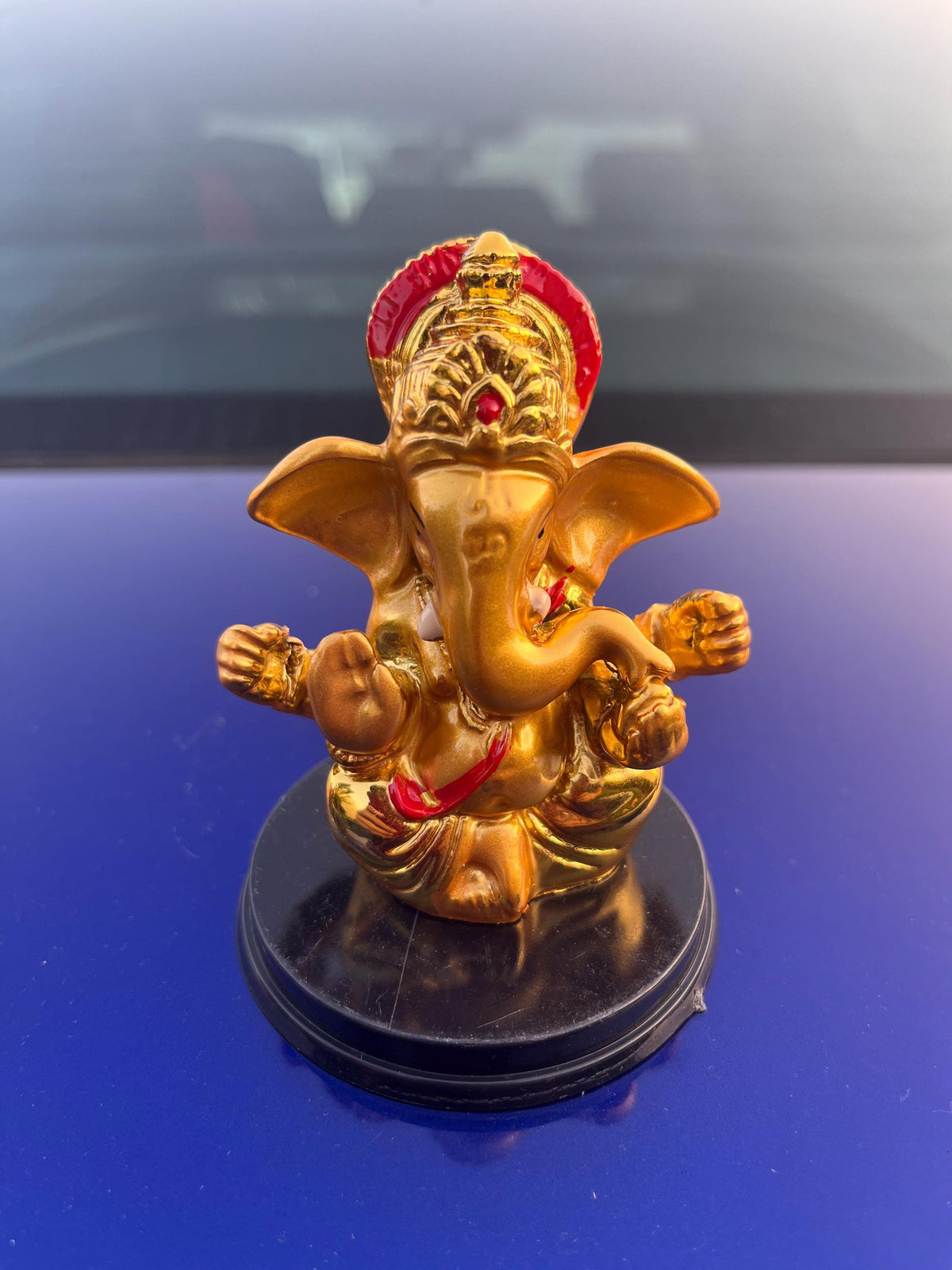 Baby Ganesha Statue Murti | Hindu God Idol for Car Dashboard Home Office