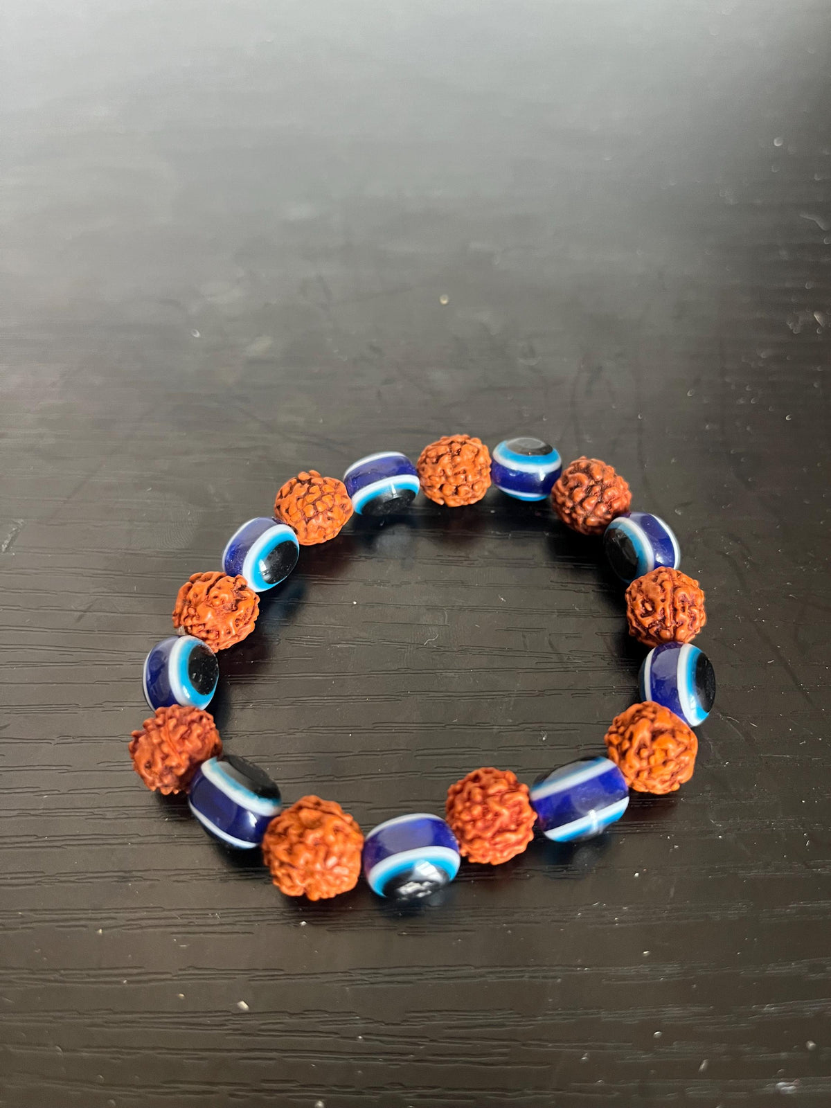 Rudraksha Mala Bracelet | Handmade Prayer Beads for Meditation and Yoga