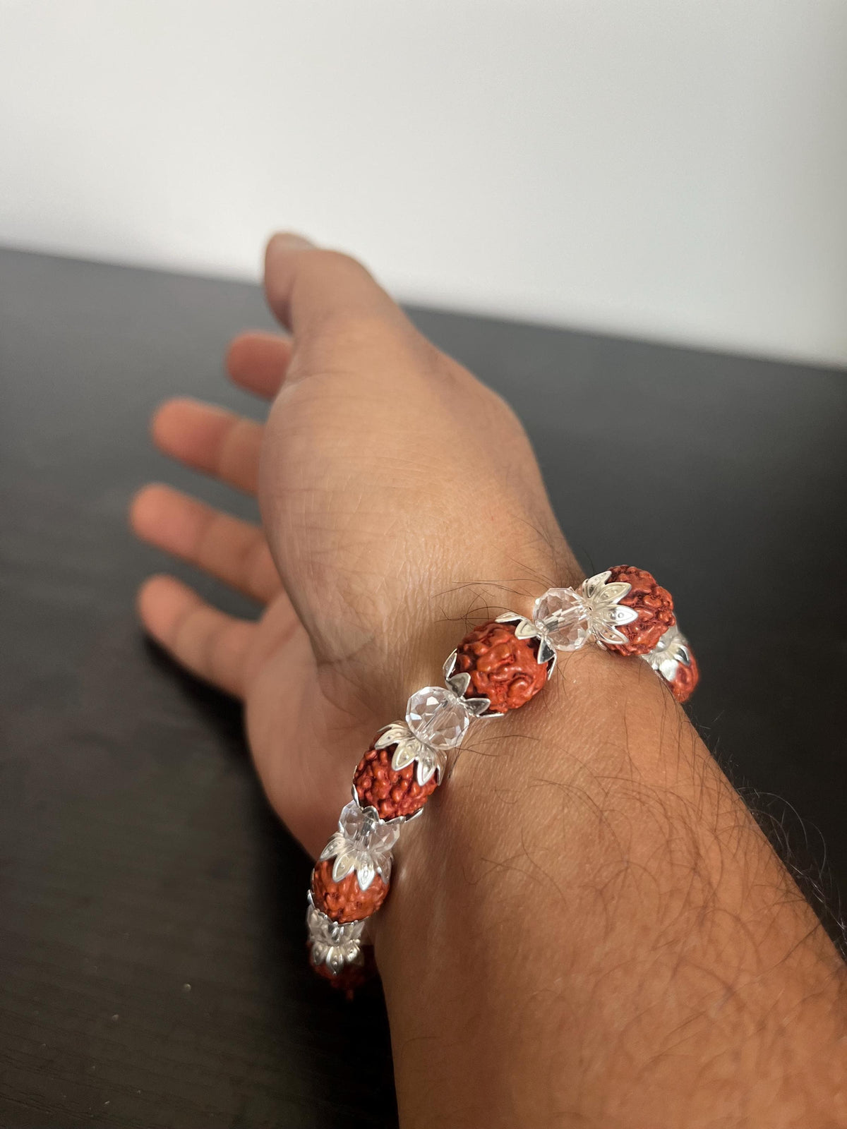 Rudraksha Mala Bracelet | Handmade Prayer Beads for Meditation and Yoga