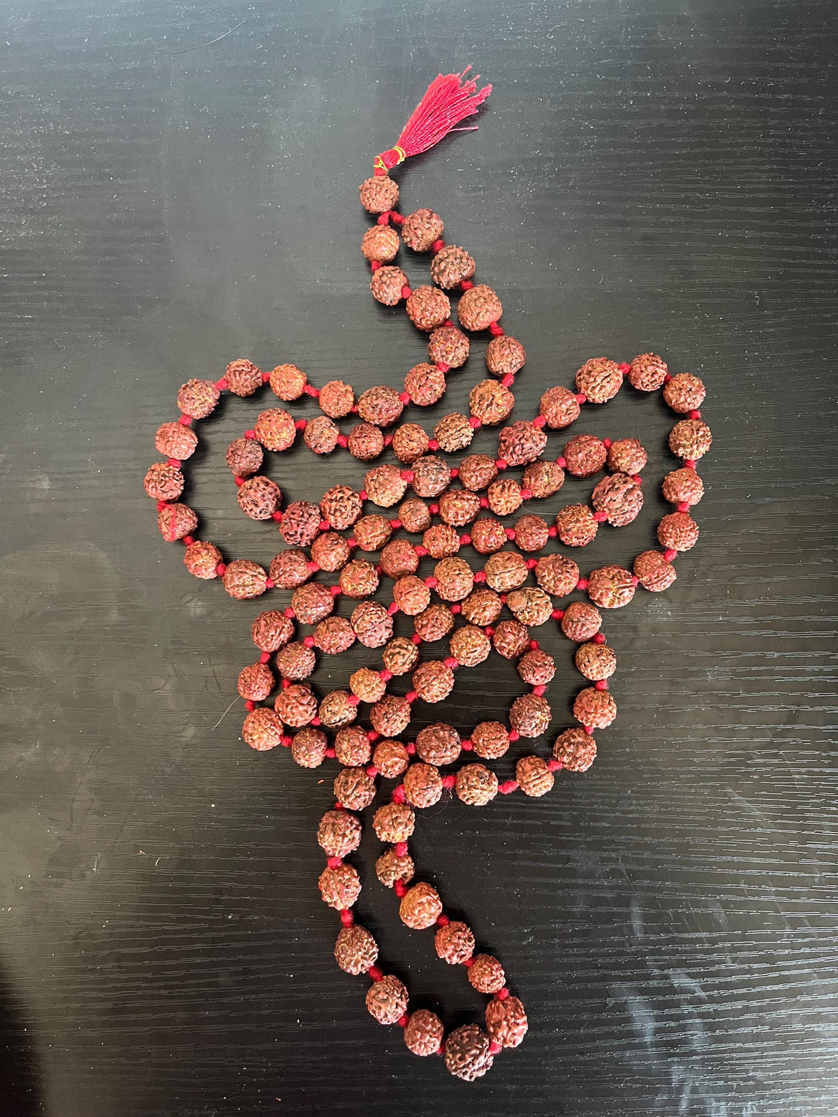 Rudraksha Mala Beads: 108 Prayer Beads for Meditation & Jewelry Making