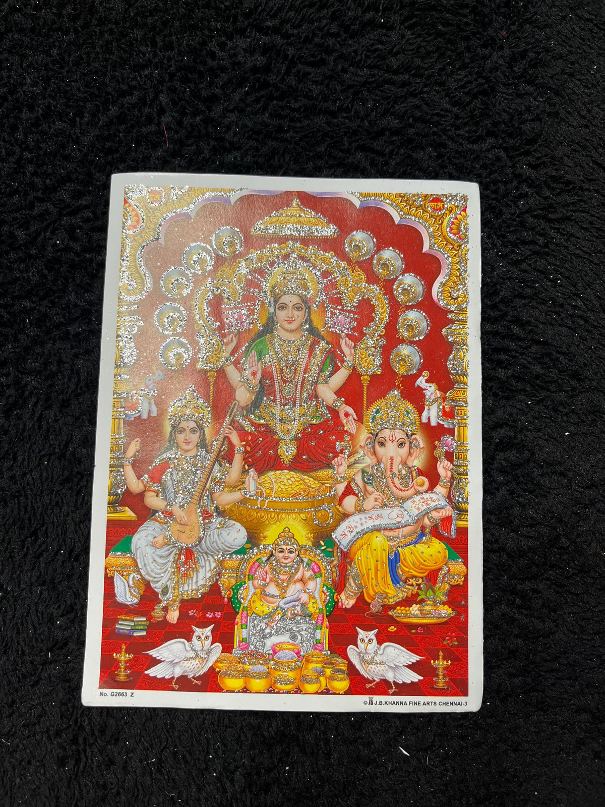 Laxmi Durga Mata Photo Print | Dashain Tihar Puja Decor Goddess Poster