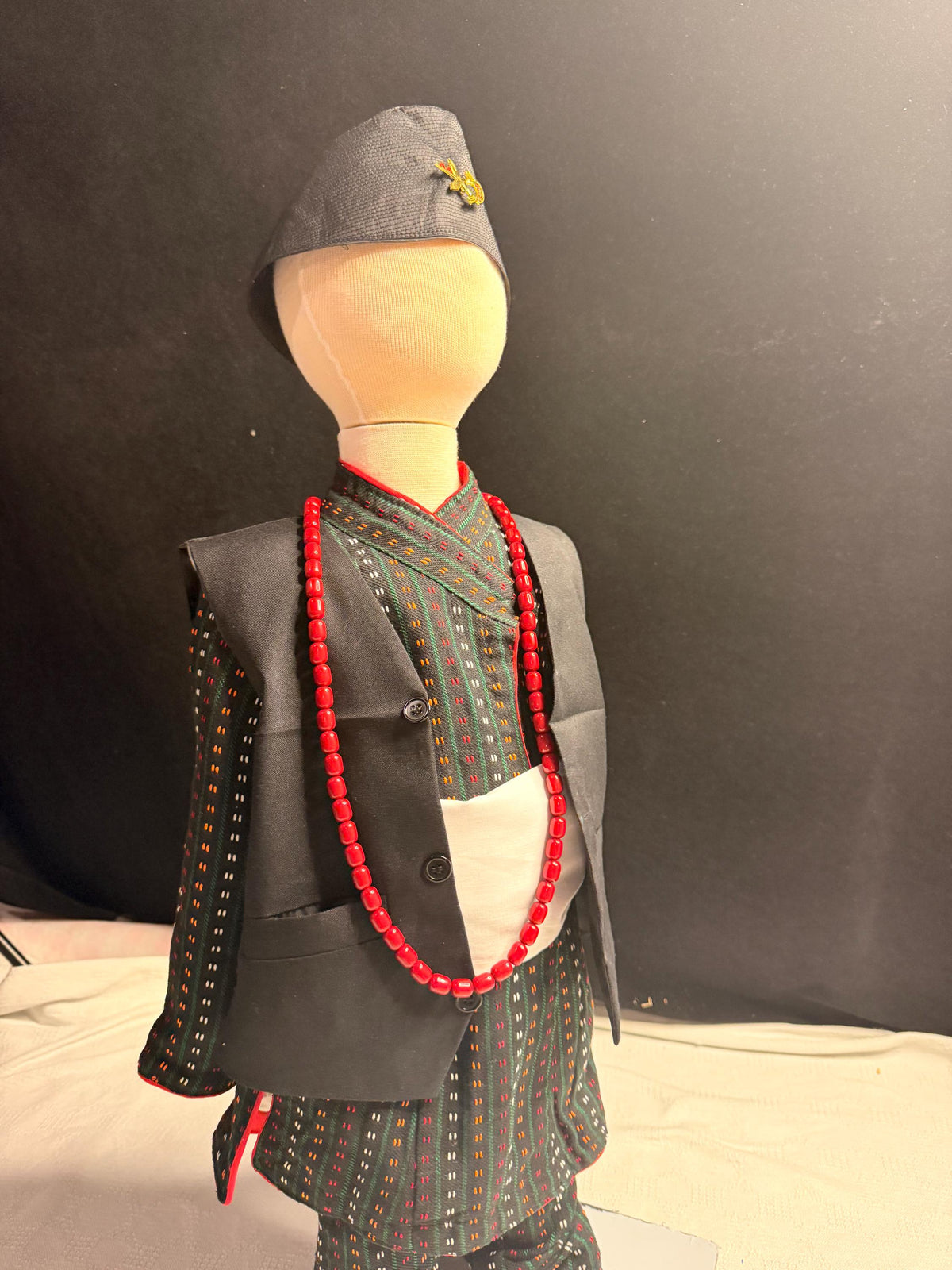 Newari Traditional Clothing for Kids, Nepali Toddler Boy Dress, Nepalese Cultural Outfit, Ethnic Festival Wear