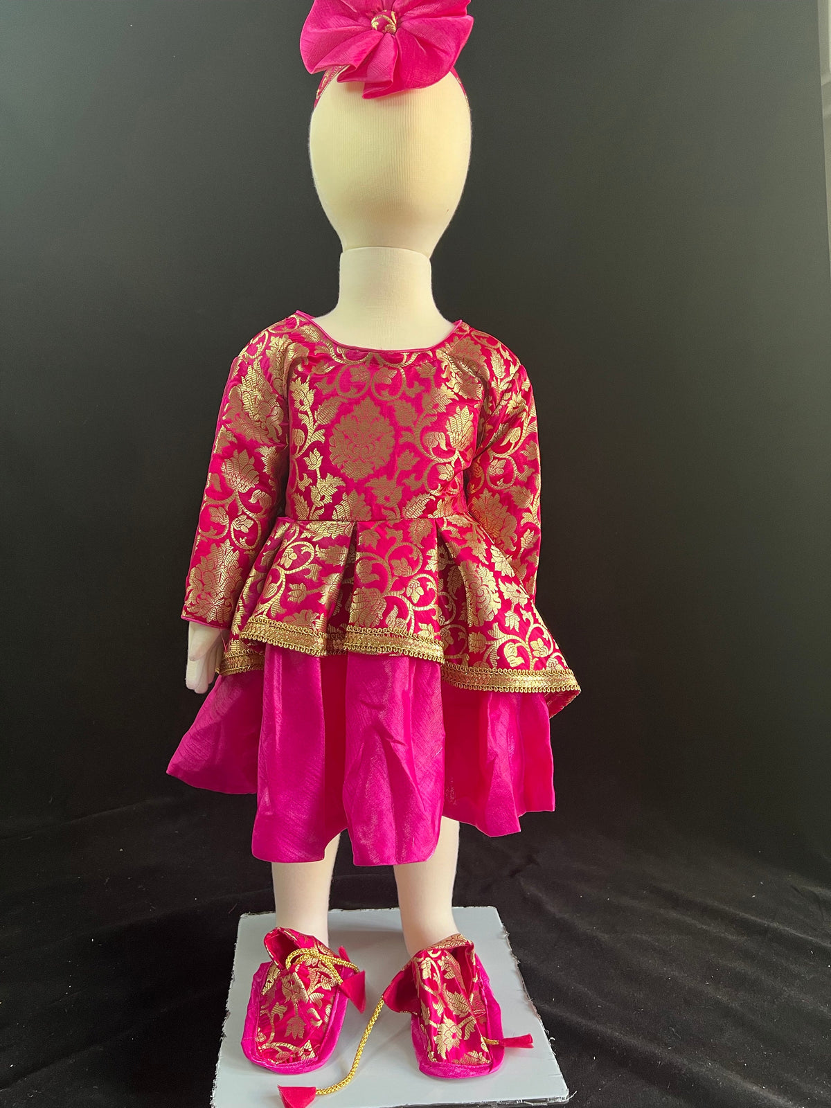 Baby Girl Pasni Dress | Annaprashan Rice Feeding Ceremony Frock Nepali Traditional Outfit