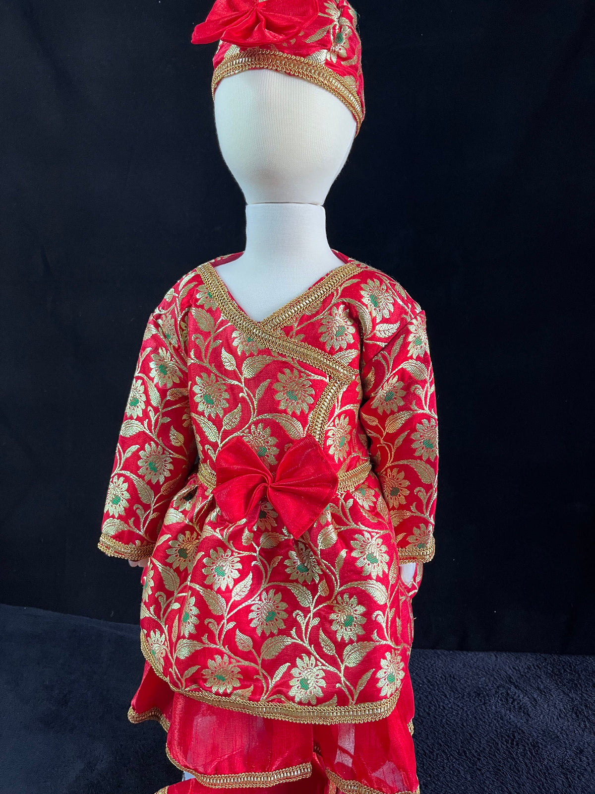 Baby Girl Pasni Dress | Annaprashan Rice Feeding Ceremony Frock Nepali Traditional Outfit