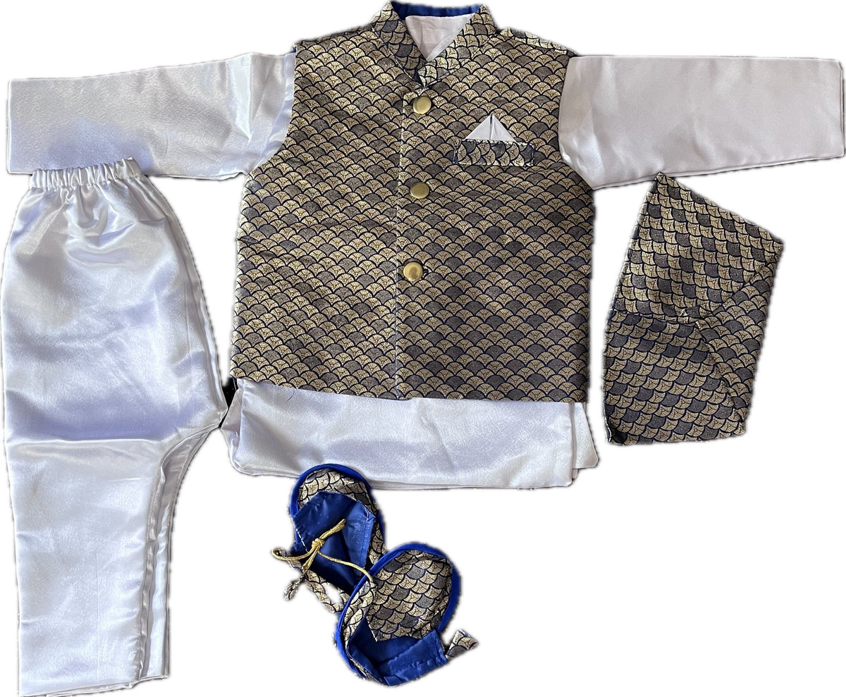 Baby Boy Pasni Dress | Weaning Rice Ceremony Outfit Nepali Traditional Daura Set