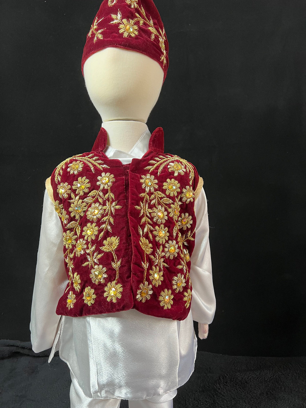 Handmade Pasni Set for Baby Boy | Boutique Daura Suruwal Rice Ceremony Dress
