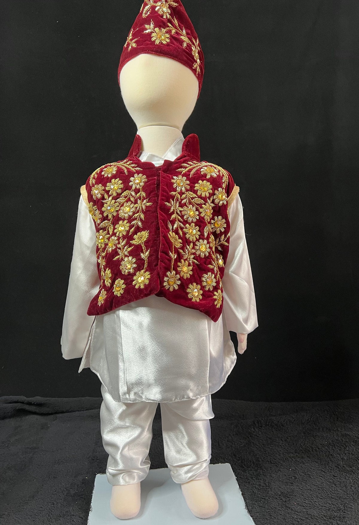 Handmade Pasni Set for Baby Boy | Boutique Daura Suruwal Rice Ceremony Dress