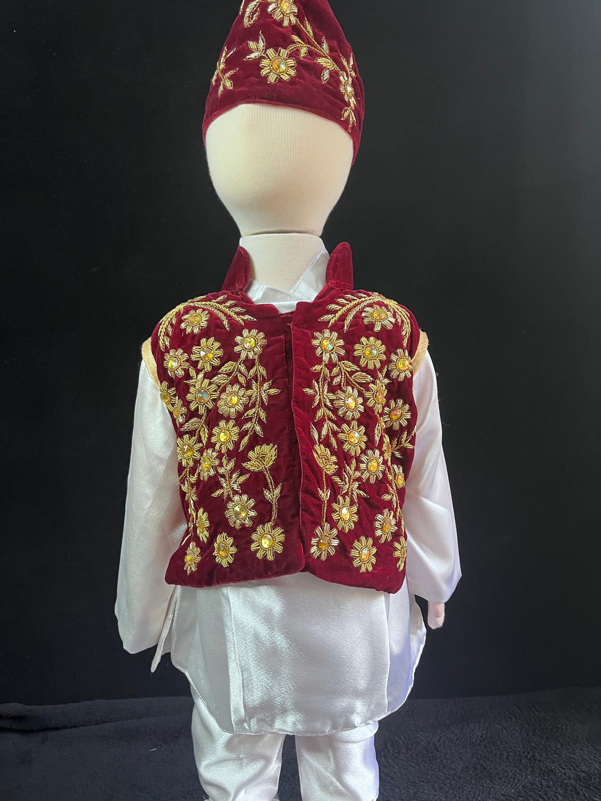 Handmade Pasni Set for Baby Boy | Boutique Daura Suruwal Rice Ceremony Dress