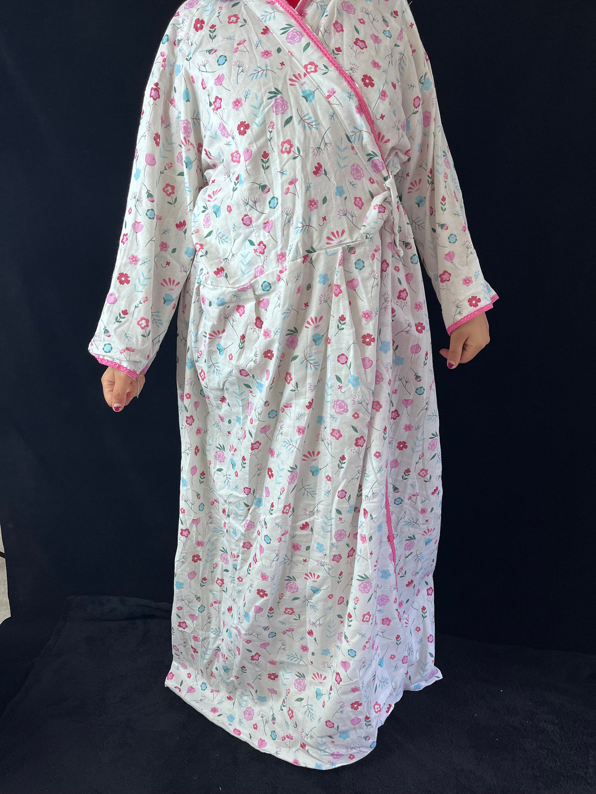 Floral Cotton Maxi Maternity Dress | Matching Mommy and Baby Dress Set