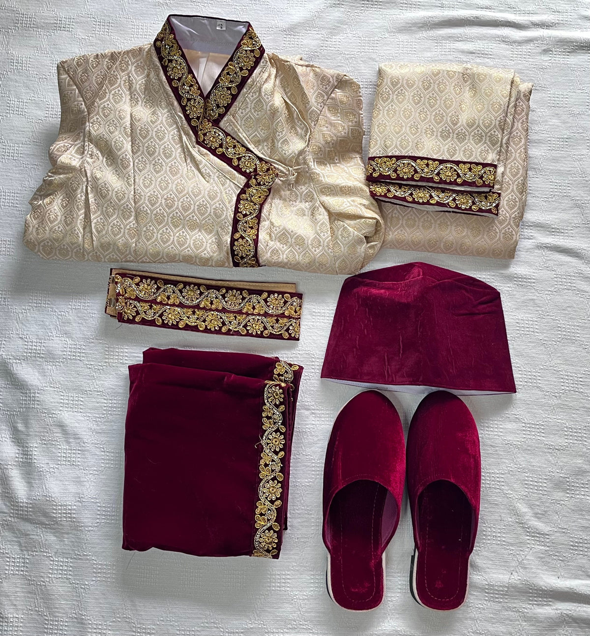 Nepalese Groom Wedding Dress | Daura Suruwal Set Traditional Nepali Men's Formal Wear