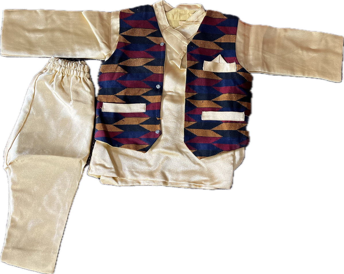 Baby Boy Pasni Dress | Weaning Rice Ceremony Outfit Nepali Traditional Daura Set