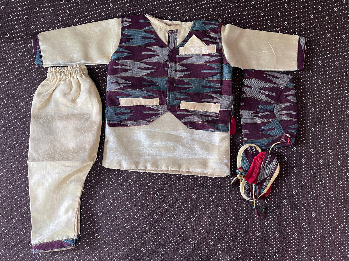 Baby Boy Pasni Dress | Weaning Rice Ceremony Outfit Nepali Traditional Daura Set