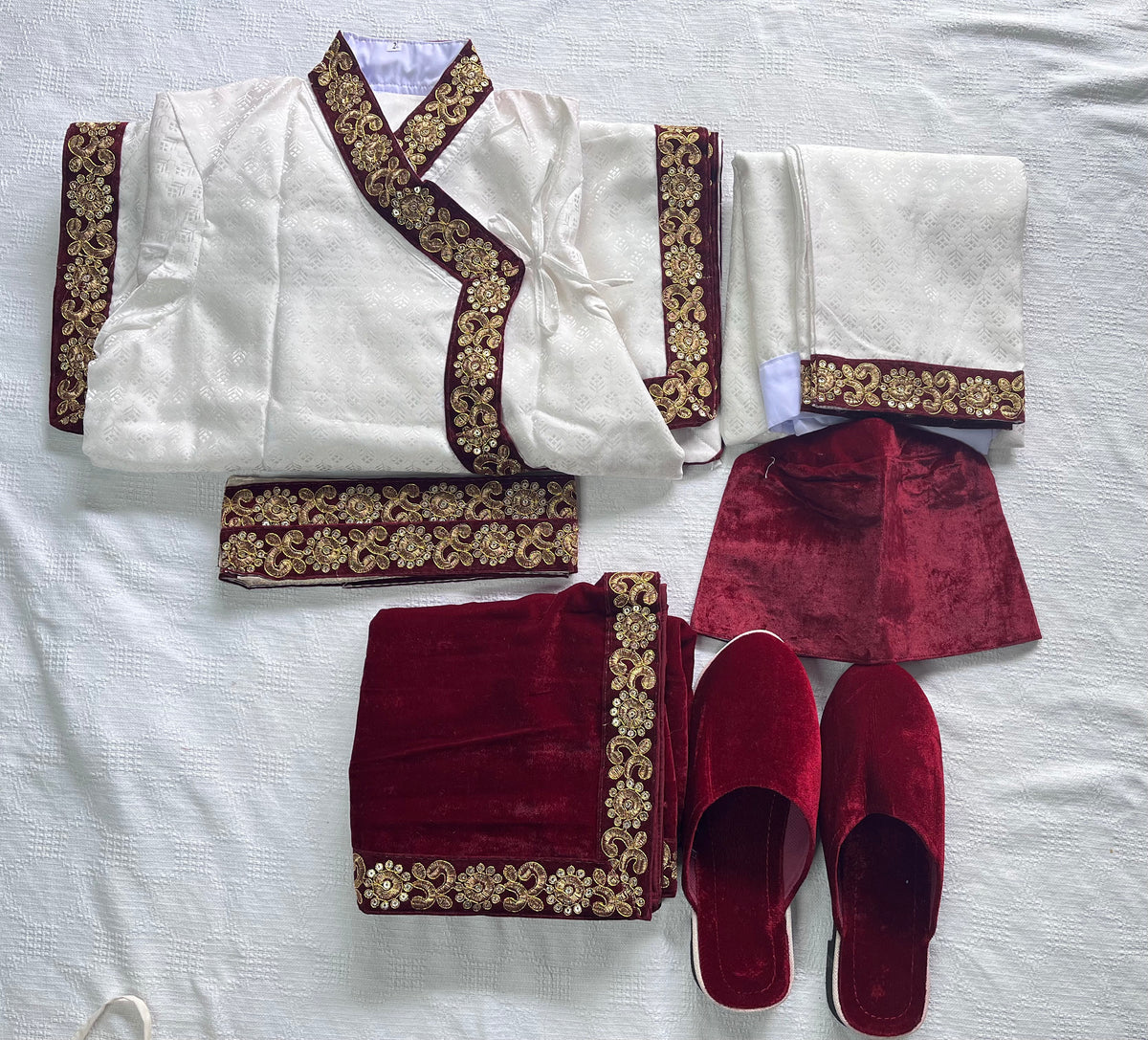 Nepalese Groom Wedding Dress | Daura Suruwal Set Traditional Nepali Men's Formal Wear