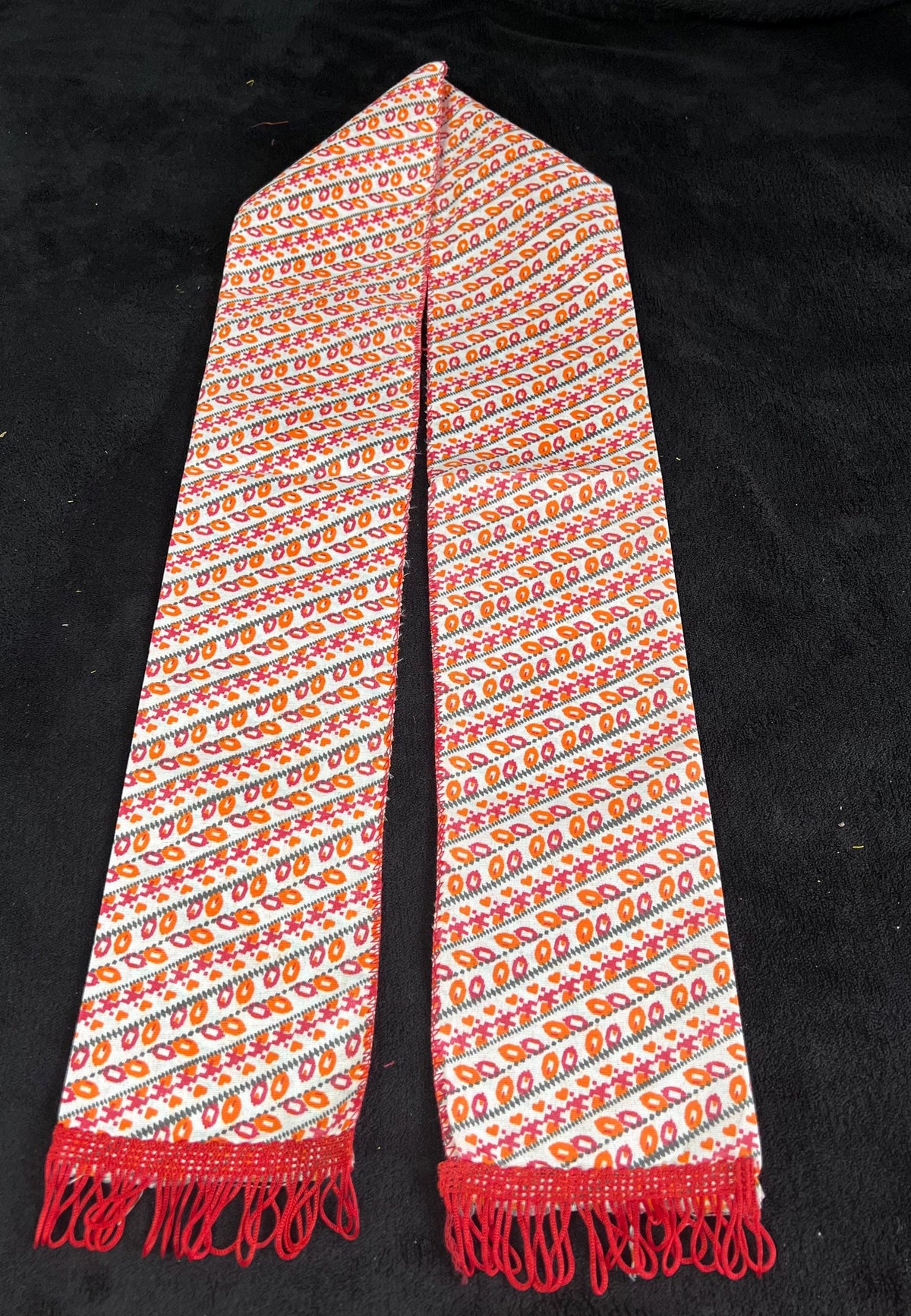 Nepali Dhaka Khada Scarf | Traditional Ceremonial Print Scarf for Men and Women