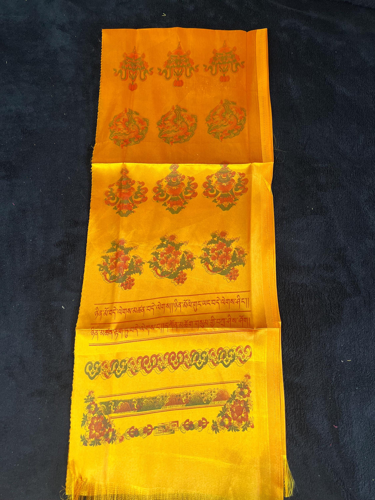 Nepali Dhaka Khada Scarf | Traditional Ceremonial Print Scarf for Men and Women