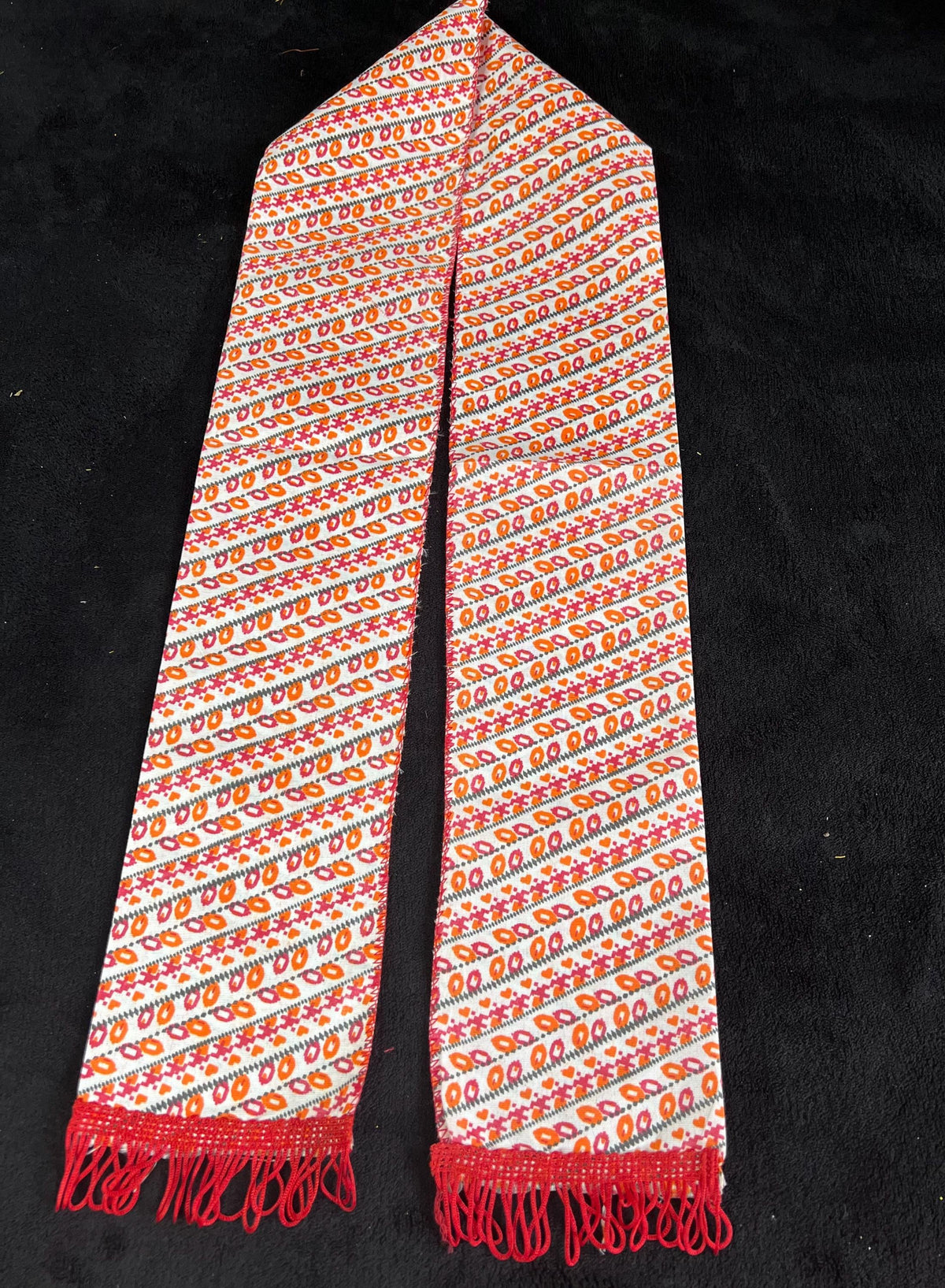 Nepali Dhaka Khada Scarf | Traditional Ceremonial Print Scarf for Men and Women