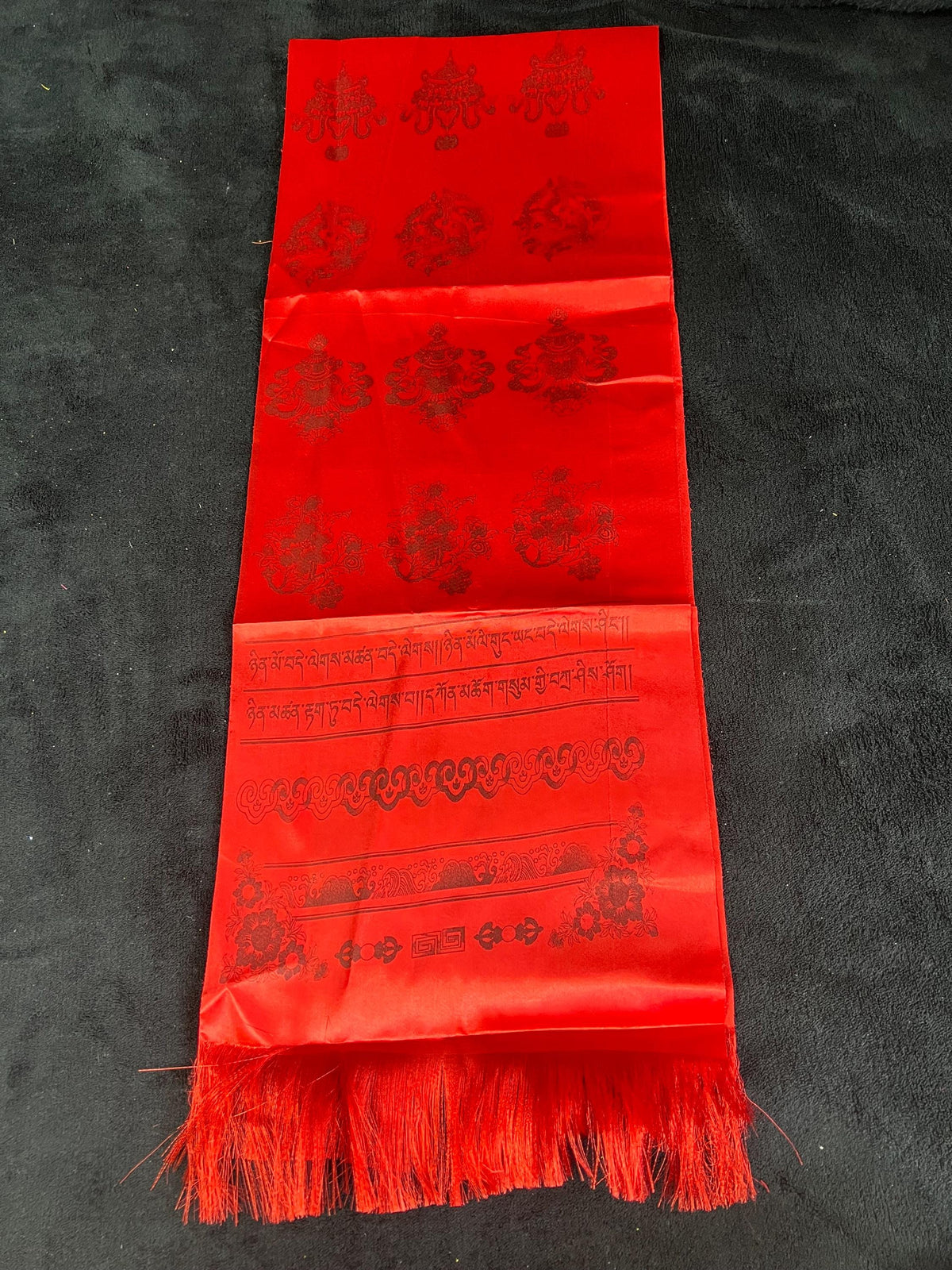 Nepali Dhaka Khada Scarf | Traditional Ceremonial Print Scarf for Men and Women