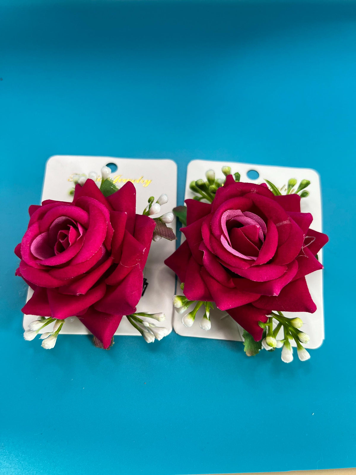 Rose Hair Clips | Wedding Bridal Hair Accessories Floral Clip Set