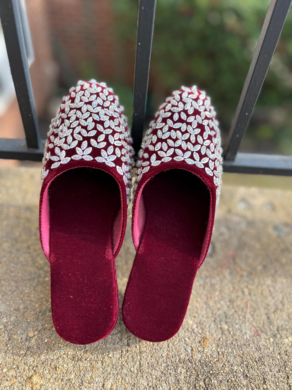 Handmade Velvet Bridal Jutti | Nepali Traditional Wedding Shoes for Women Bride