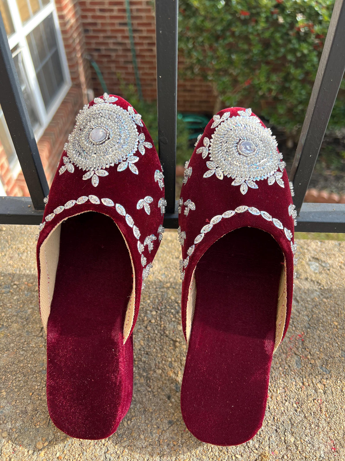 Handmade Velvet Bridal Jutti | Nepali Traditional Wedding Shoes for Women Bride