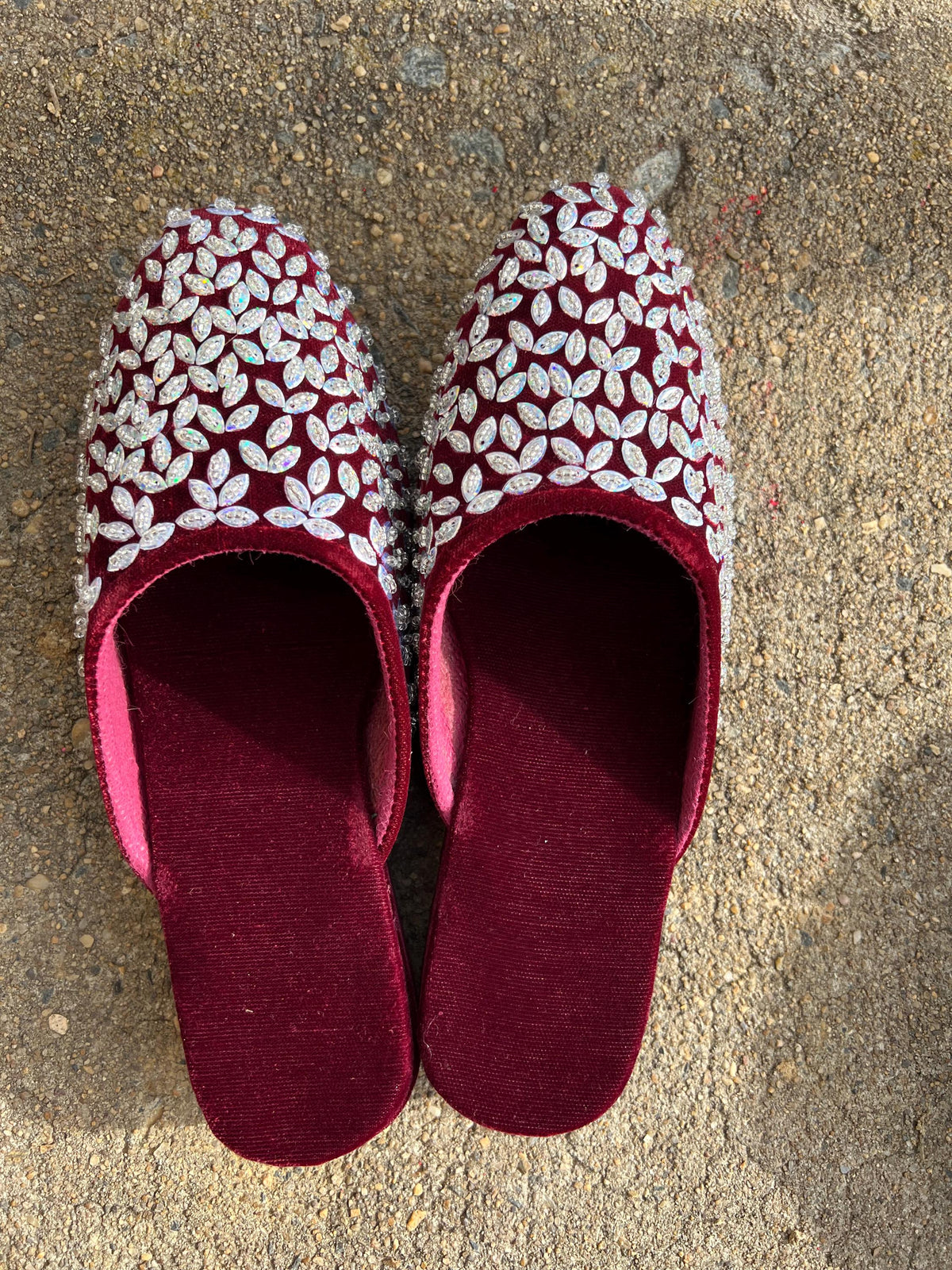 Handmade Velvet Bridal Jutti | Nepali Traditional Wedding Shoes for Women Bride