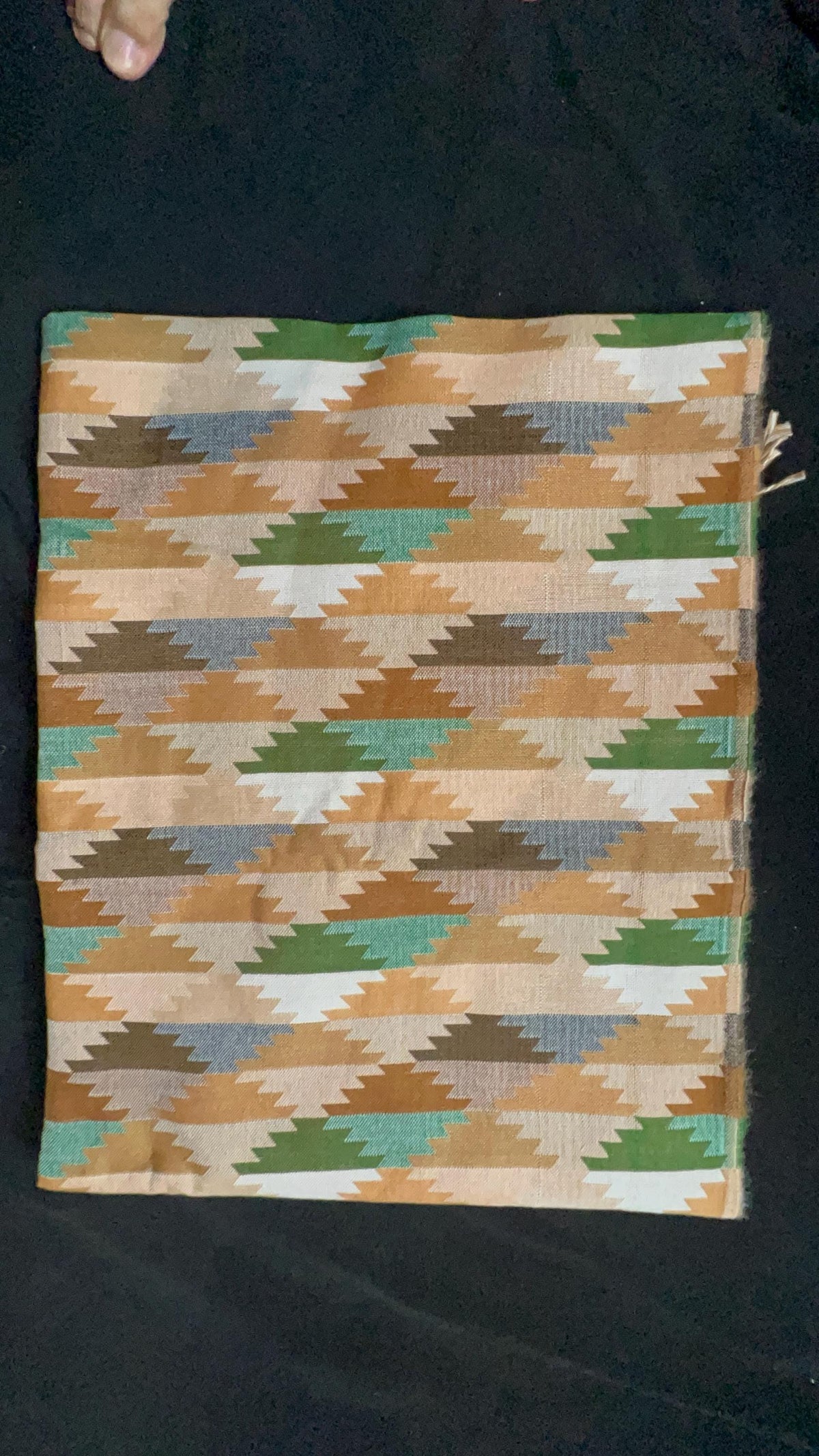 Hand-Stitched Nepali Dhaka Shawl | Traditional Cotton Scarf for Women Handwoven Gift