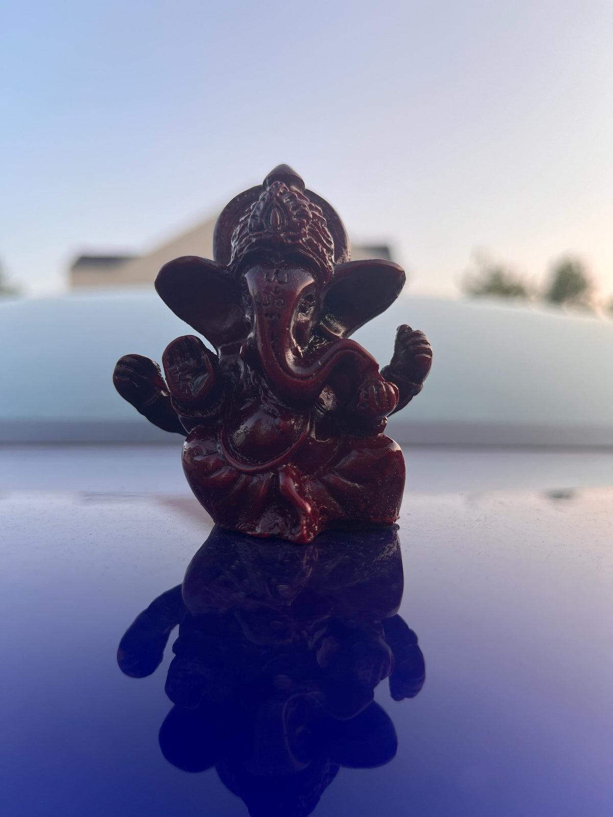 Baby Ganesha Statue Murti | Hindu God Idol for Car Dashboard Home Office