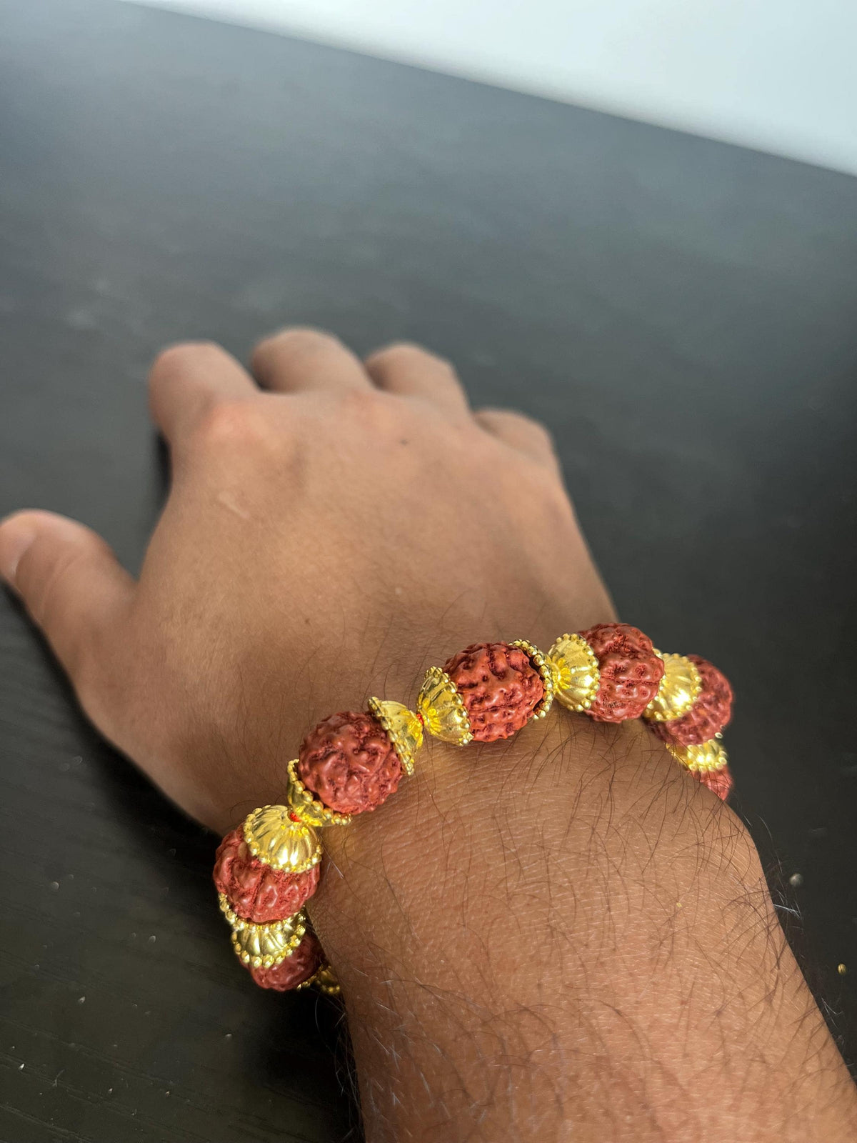 Rudraksha Mala Bracelet | Handmade Prayer Beads for Meditation and Yoga