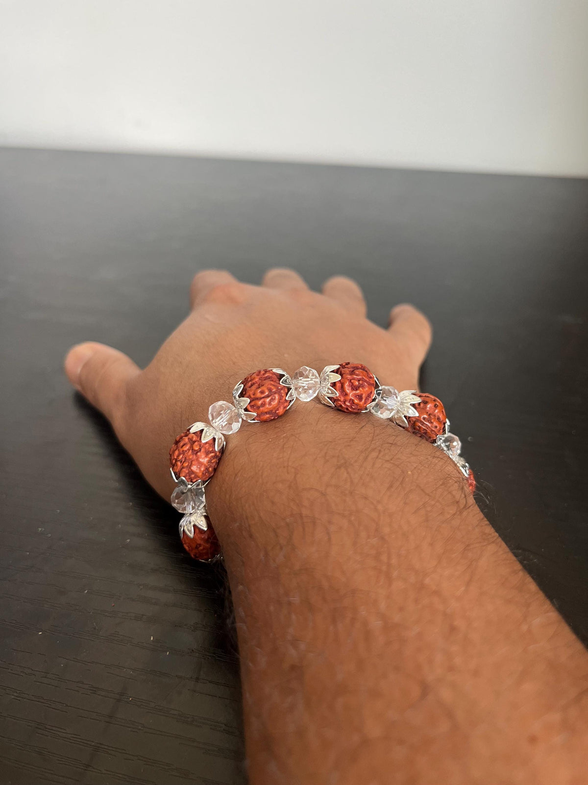Rudraksha Mala Bracelet | Handmade Prayer Beads for Meditation and Yoga