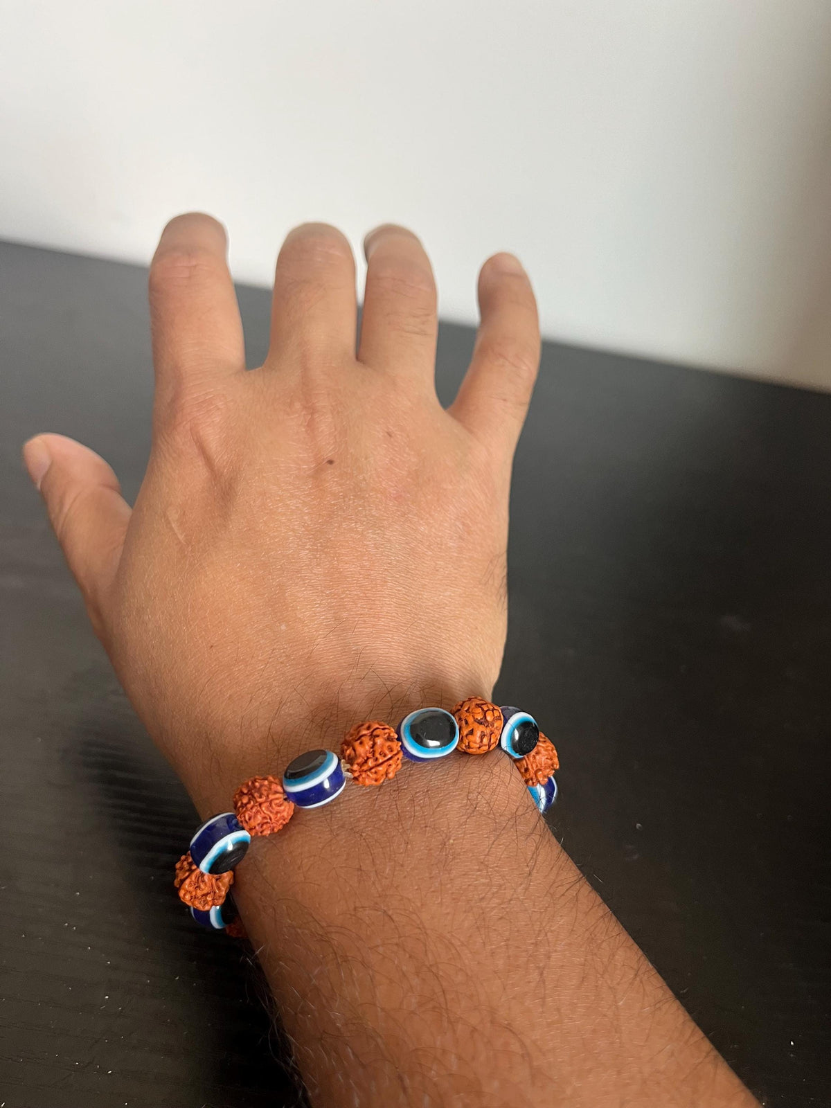 Rudraksha Mala Bracelet | Handmade Prayer Beads for Meditation and Yoga