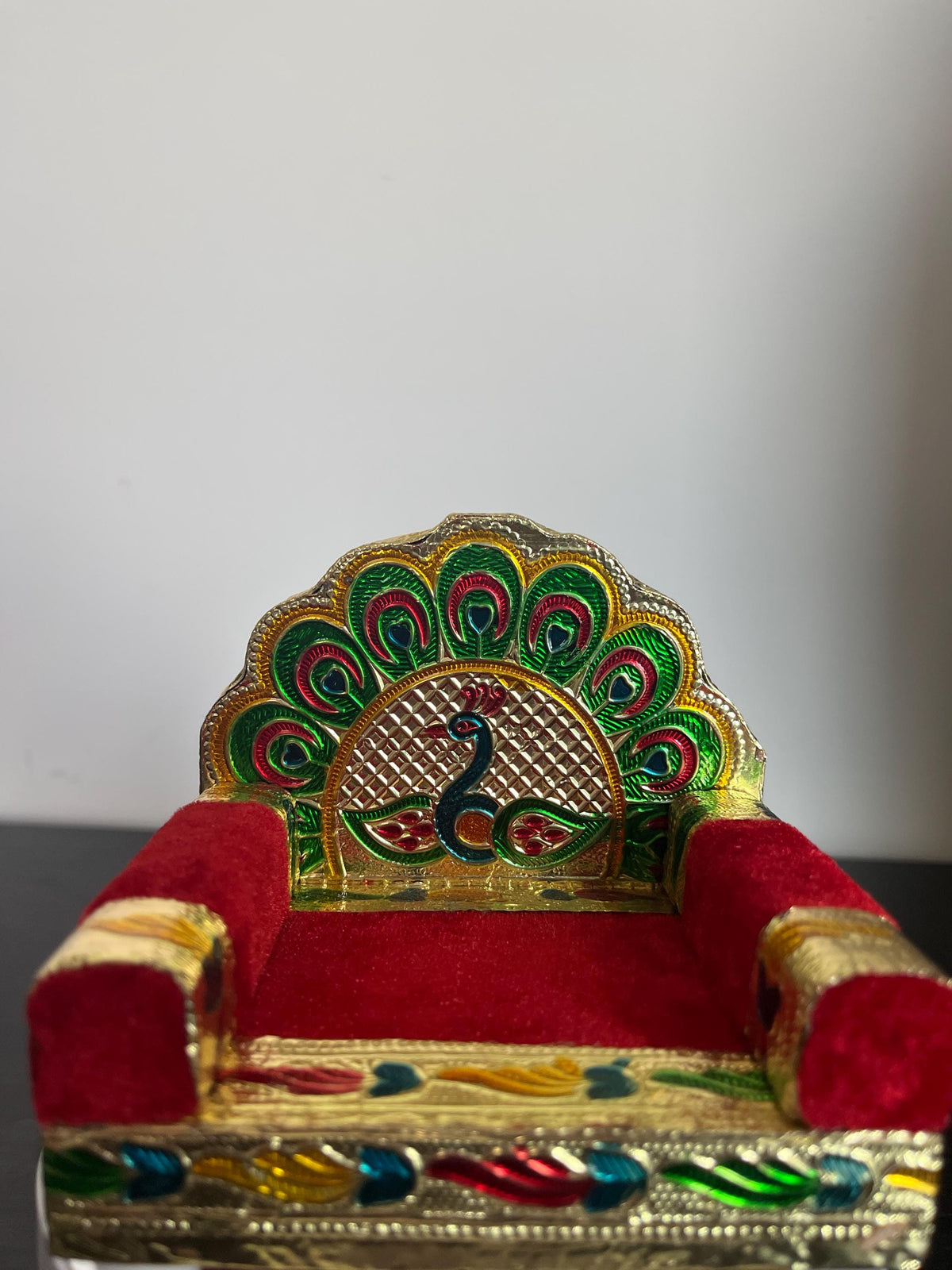 Handcrafted Singhasan for Ladoo Gopal | Hindu God Pooja Mandap Throne