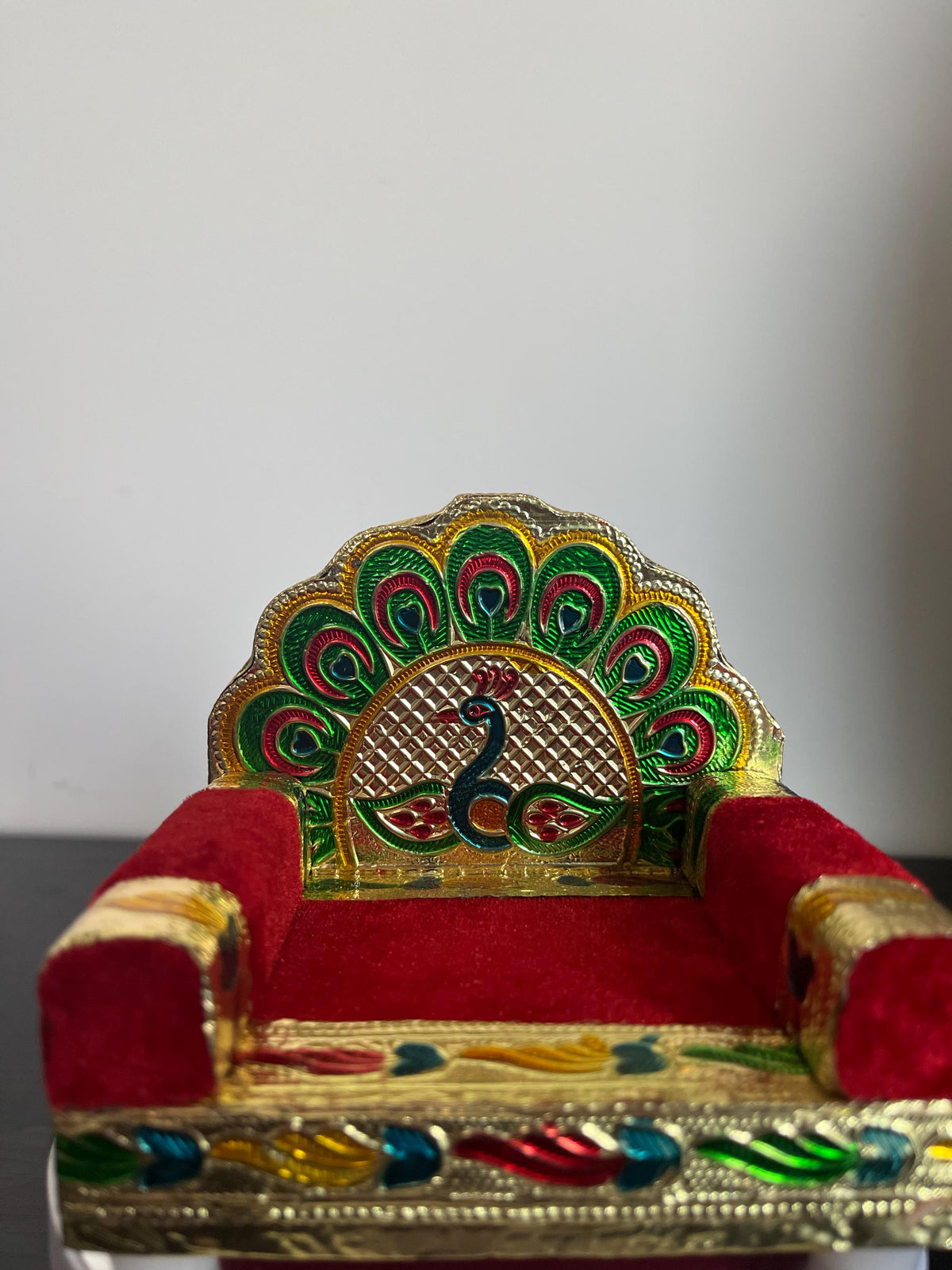 Handcrafted Singhasan for Ladoo Gopal | Hindu God Pooja Mandap Throne