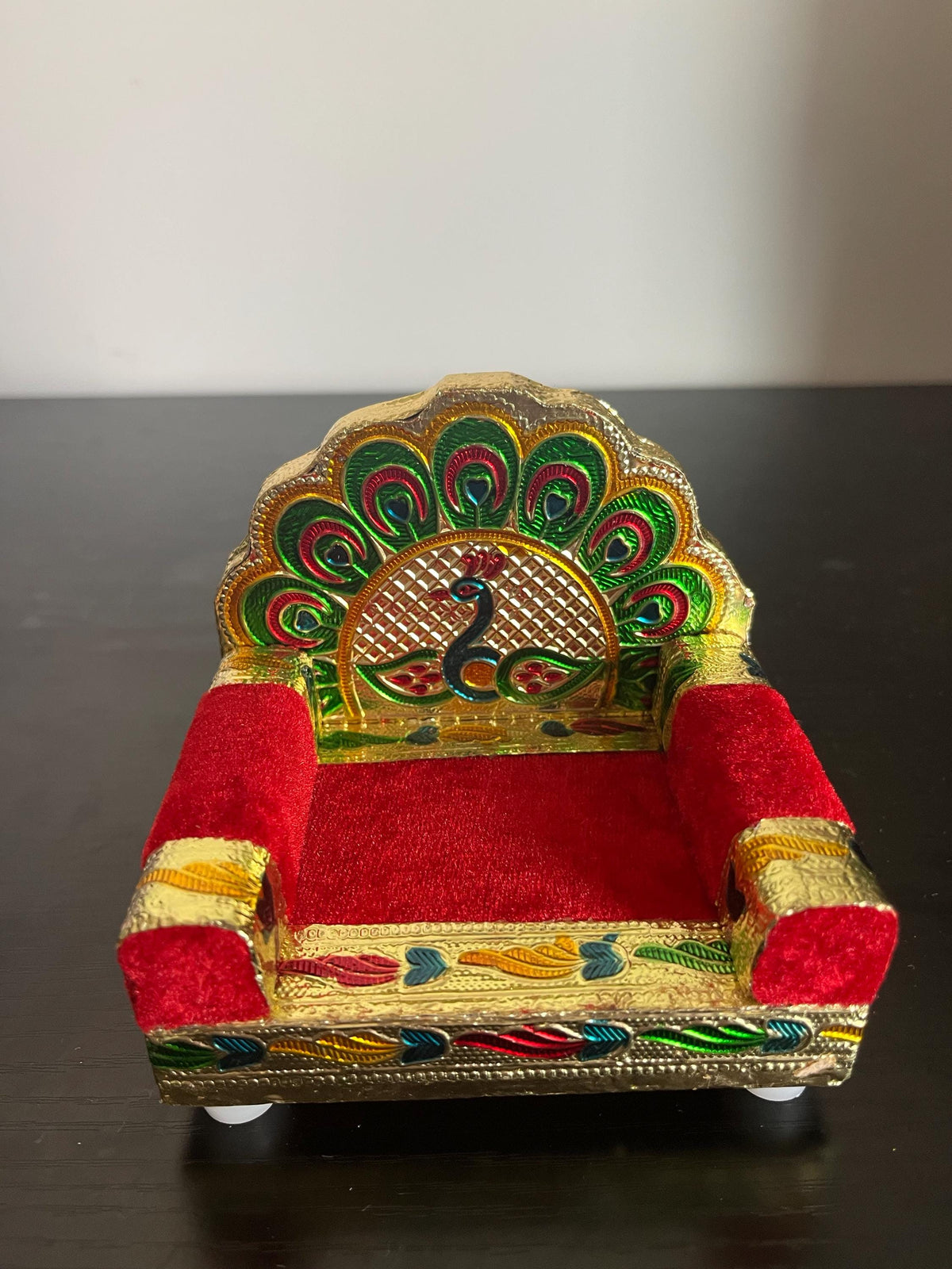 Handcrafted Singhasan for Ladoo Gopal | Hindu God Pooja Mandap Throne
