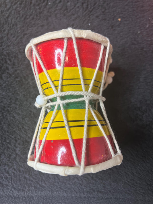 Damroo Hand Percussion Drum | Indian Folk Musical Instrument 4x3 Inch Shiva