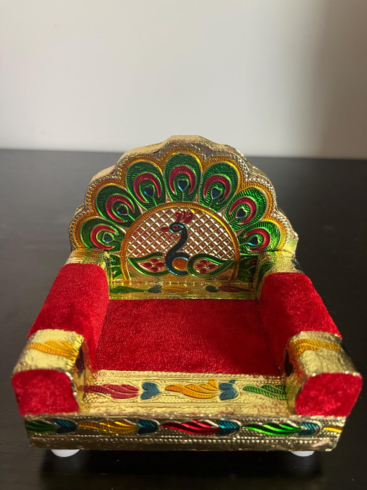 Handcrafted Singhasan for Ladoo Gopal | Hindu God Pooja Mandap Throne