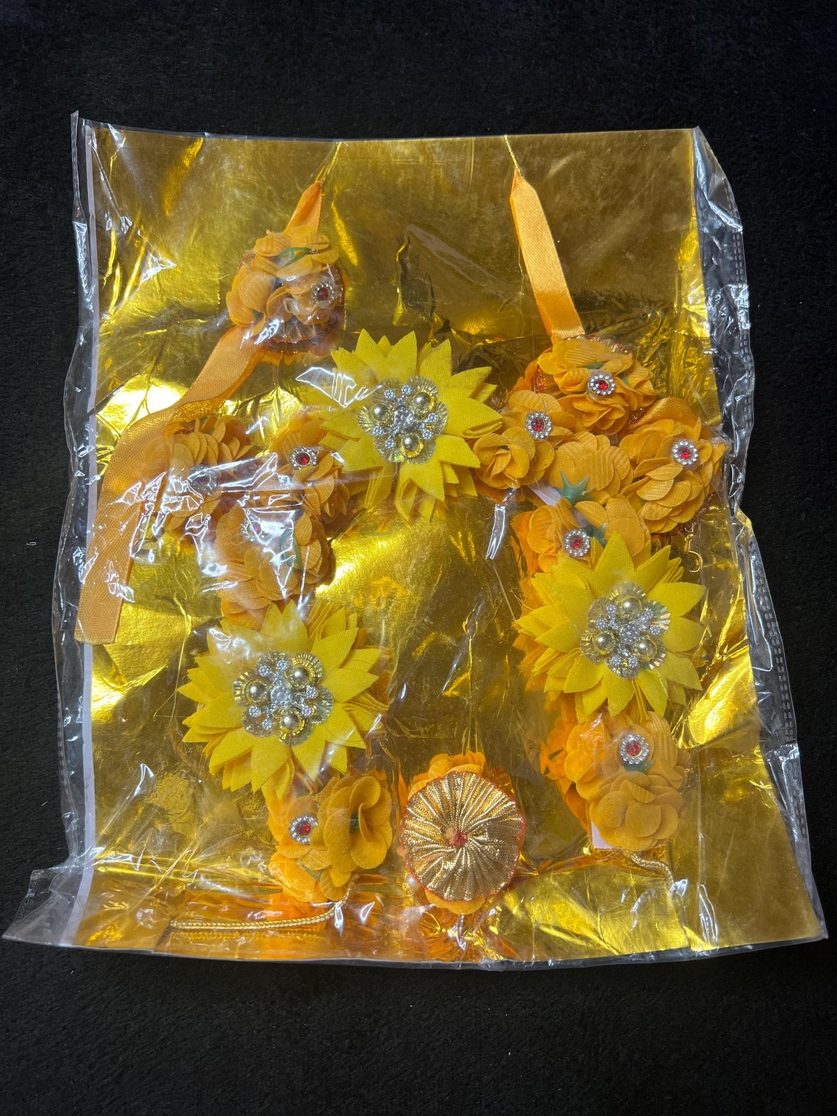 Haldi Flower Jewelry Set | Artificial Bridal Mehendi Ceremony Jewelry