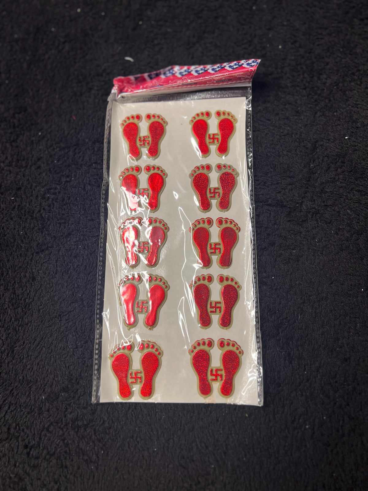 Laxmi Paila Footprints Stickers | Tihar Diwali Pooja Decor Goddess Laxmi Footprint Set of 10