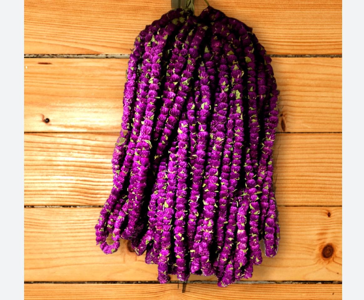 Makhmali Mala: Handmade Garland for Bhaitika