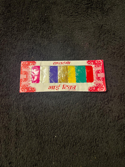 Saptarangi Bhai Tika Set | 7-Color Traditional Tihar Tika Powder for Bhai Tika Ceremony