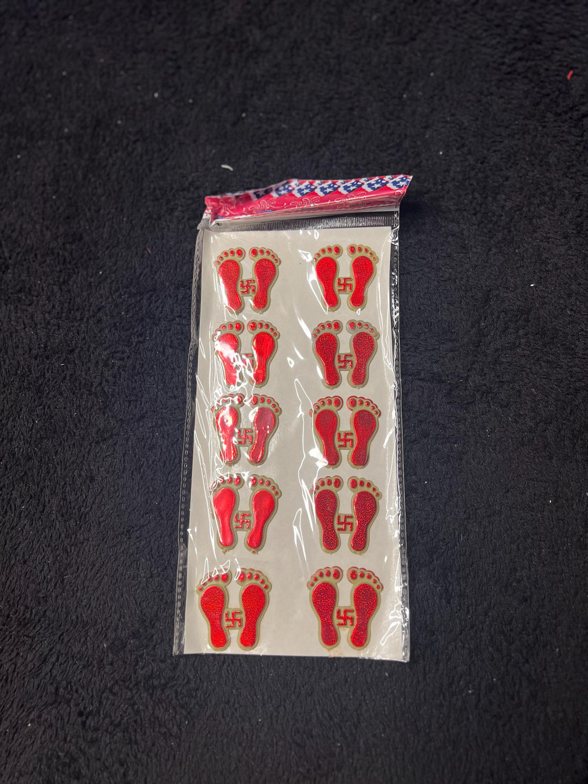 Laxmi Paila Footprints Stickers | Tihar Diwali Pooja Decor Goddess Laxmi Footprint Set of 10