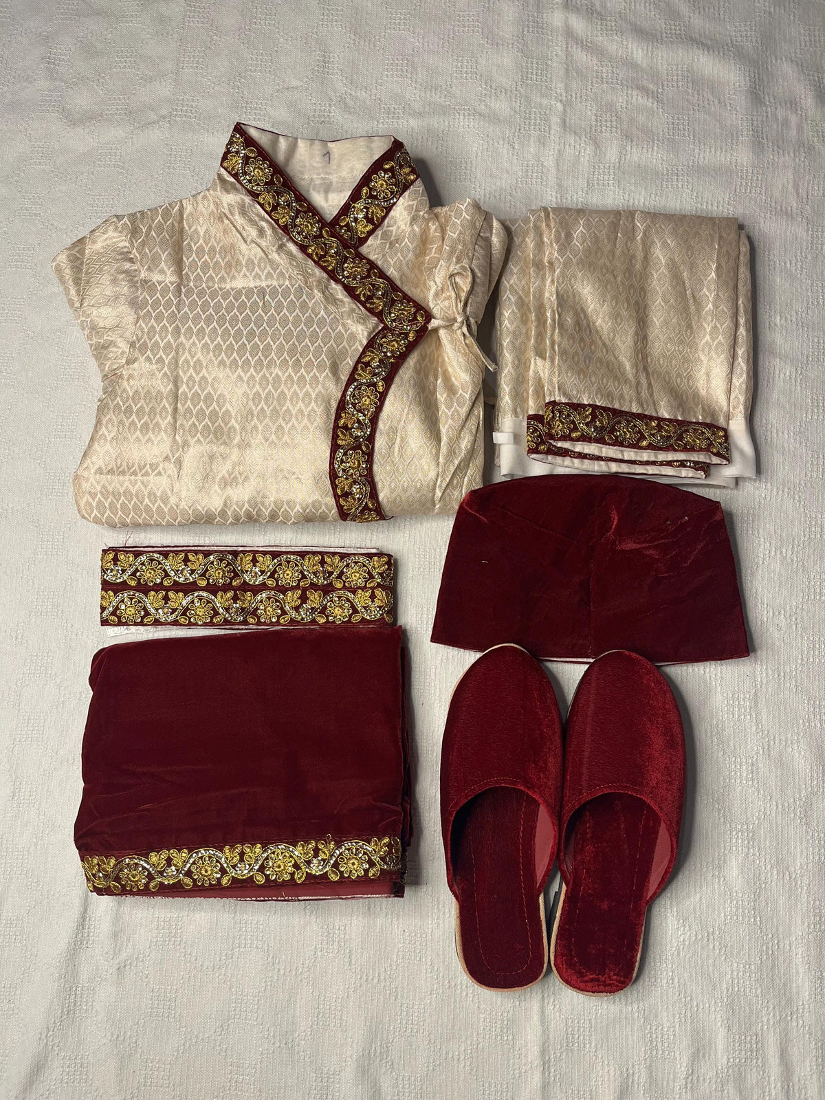 Nepalese Groom Wedding Dress | Daura Suruwal Set Traditional Nepali Men's Formal Wear