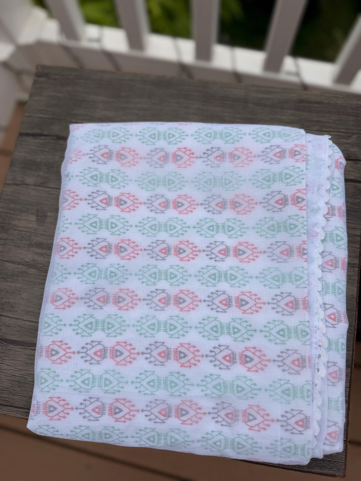 Nepali Dhaka Khasto Shawl | Handwoven Malmal Traditional Scarf for Men Women Nepal Gift