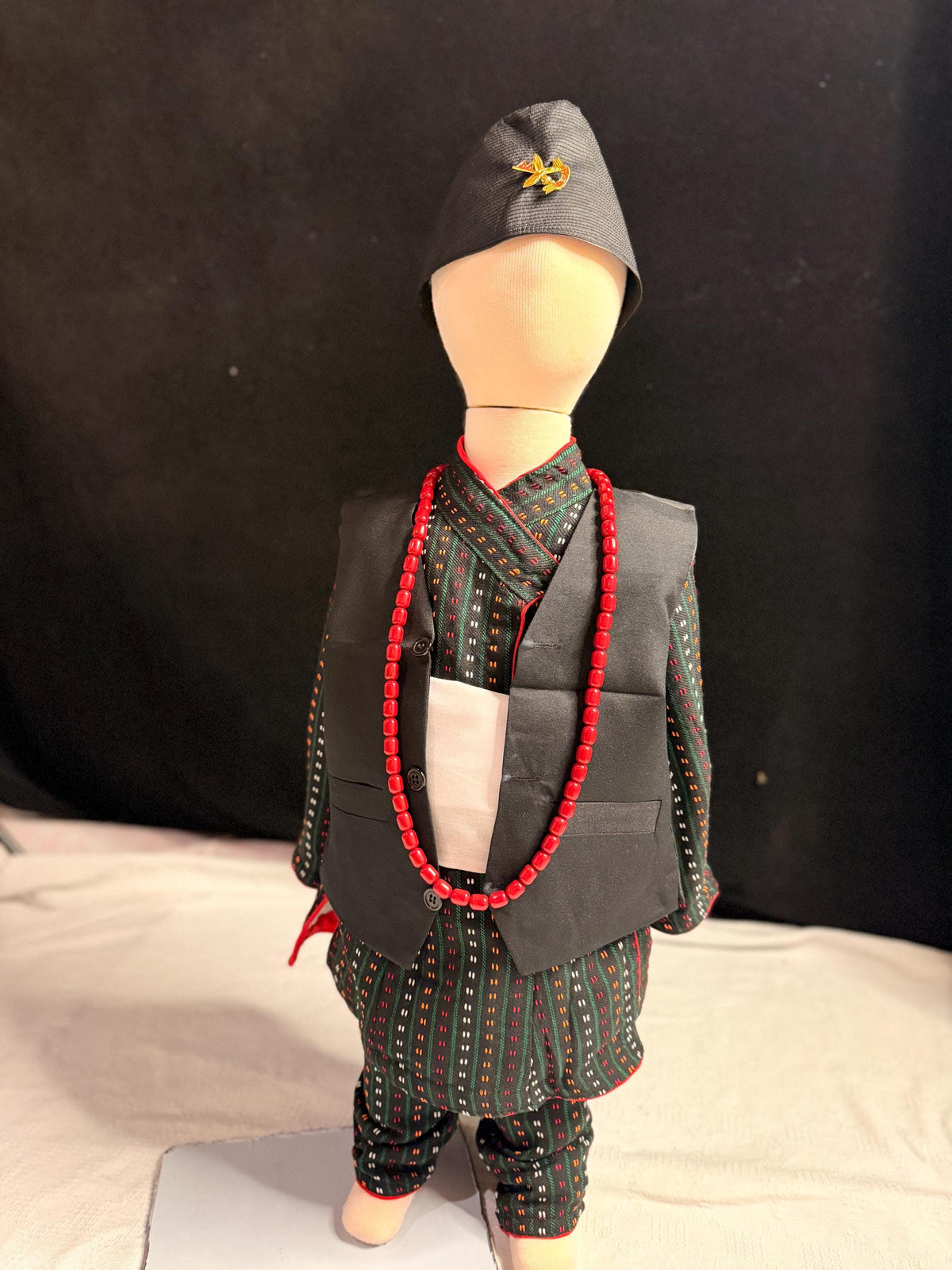 Newari Traditional Clothing for Kids, Nepali Toddler Boy Dress, Nepalese Cultural Outfit, Ethnic Festival Wear